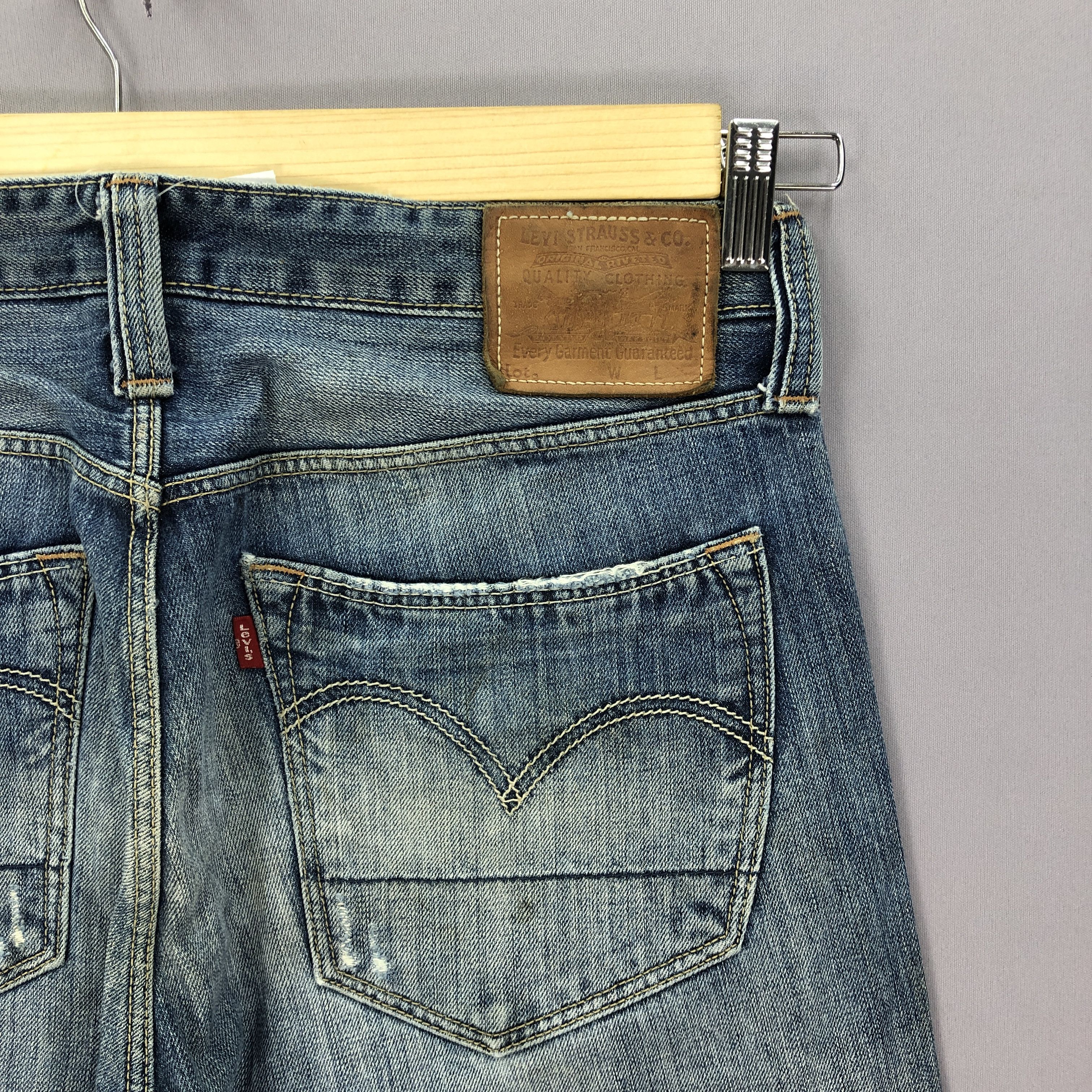 Jean Vintage Levis 550 Patchwork Distressed Jeans Levi's Denim Size US 34 / EU 50 - 9 Thumbnail