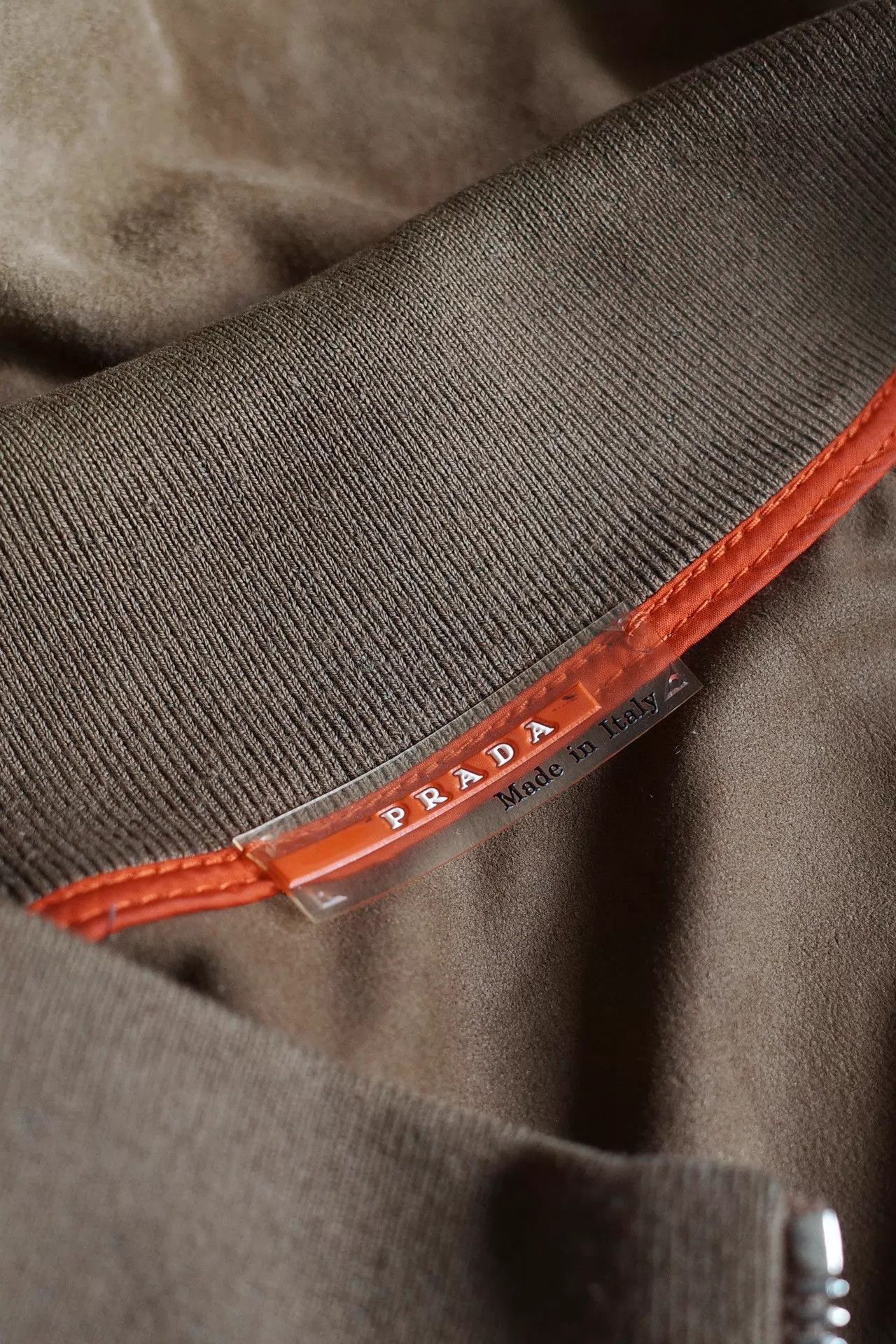 Prada Prada 90s Suede Zip Track Jacket Size US L / EU 52-54 / 3 - 6 Thumbnail