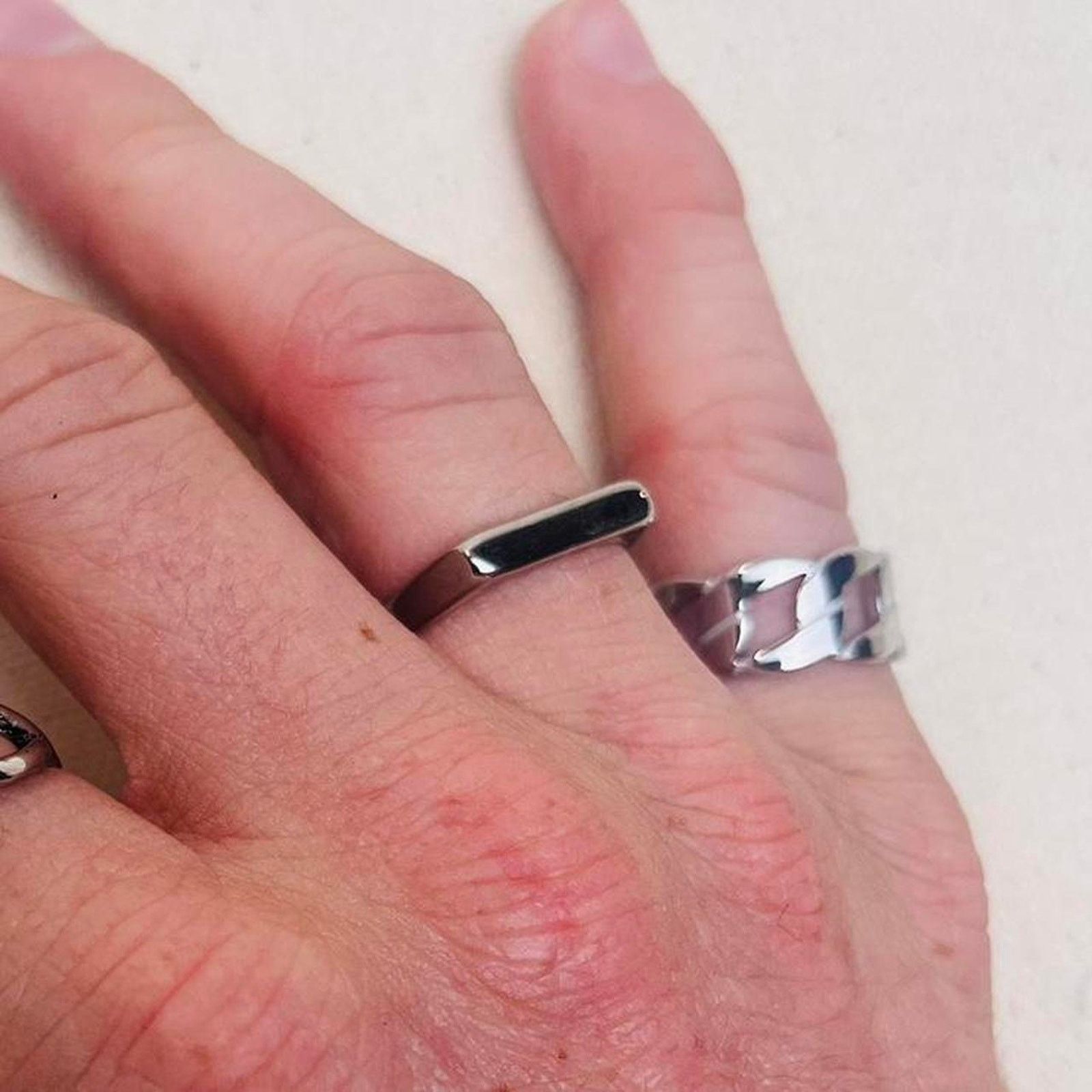 Vintage Y2k 2000s vintage silver style ring Size ONE SIZE - 3 Thumbnail
