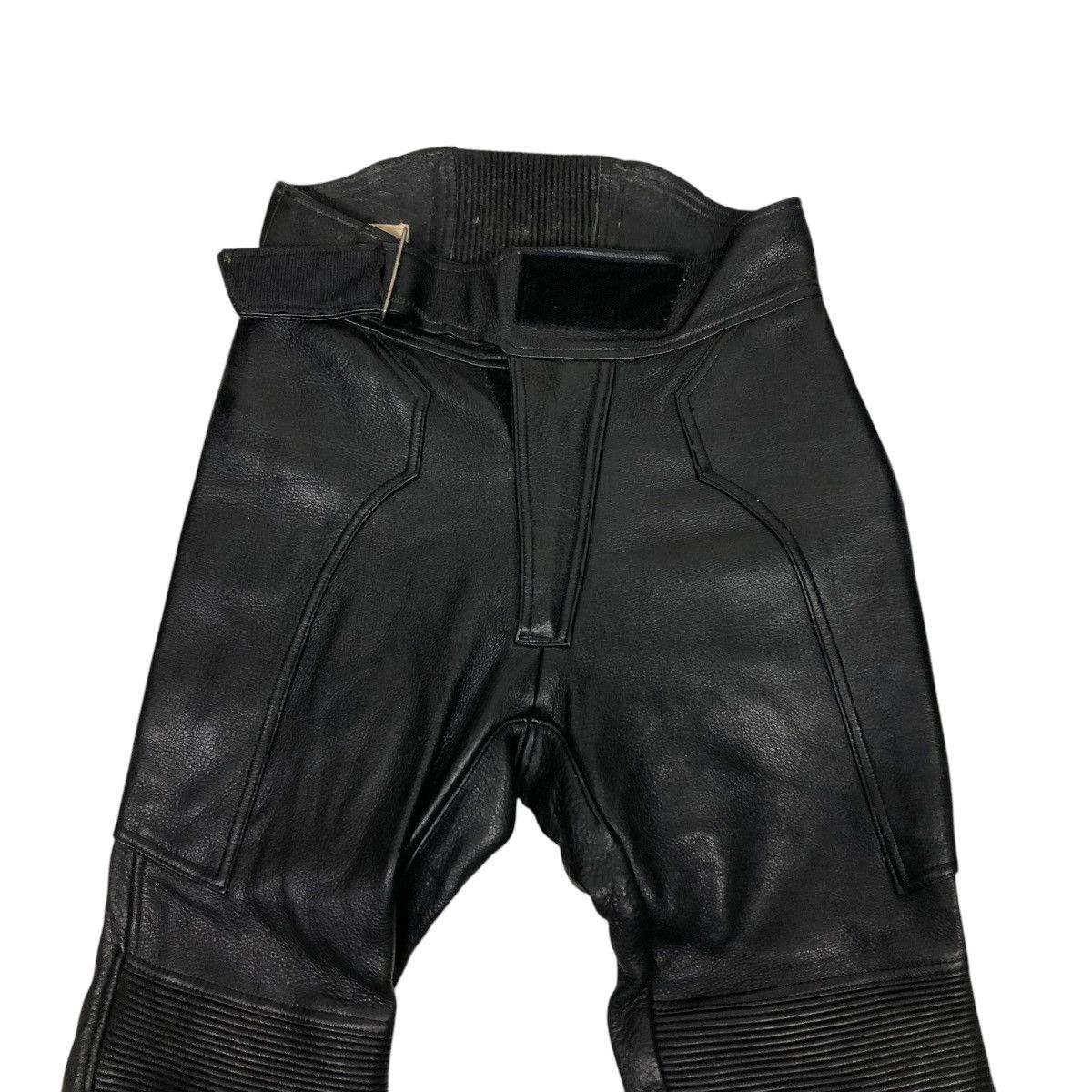 Genuine Leather 🔥VINTAGE GENUINE LEATHER BIKER PANTS HIVE ISSEY MIYAKE Size US 28 / EU 44 - 2 Thumbnail