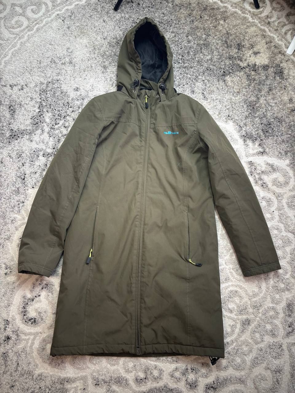 Vintage ELHO Vintage Long Hooded Parka Jacket Olive Green Size M / US 6-8 / IT 42-44 - 3 Thumbnail