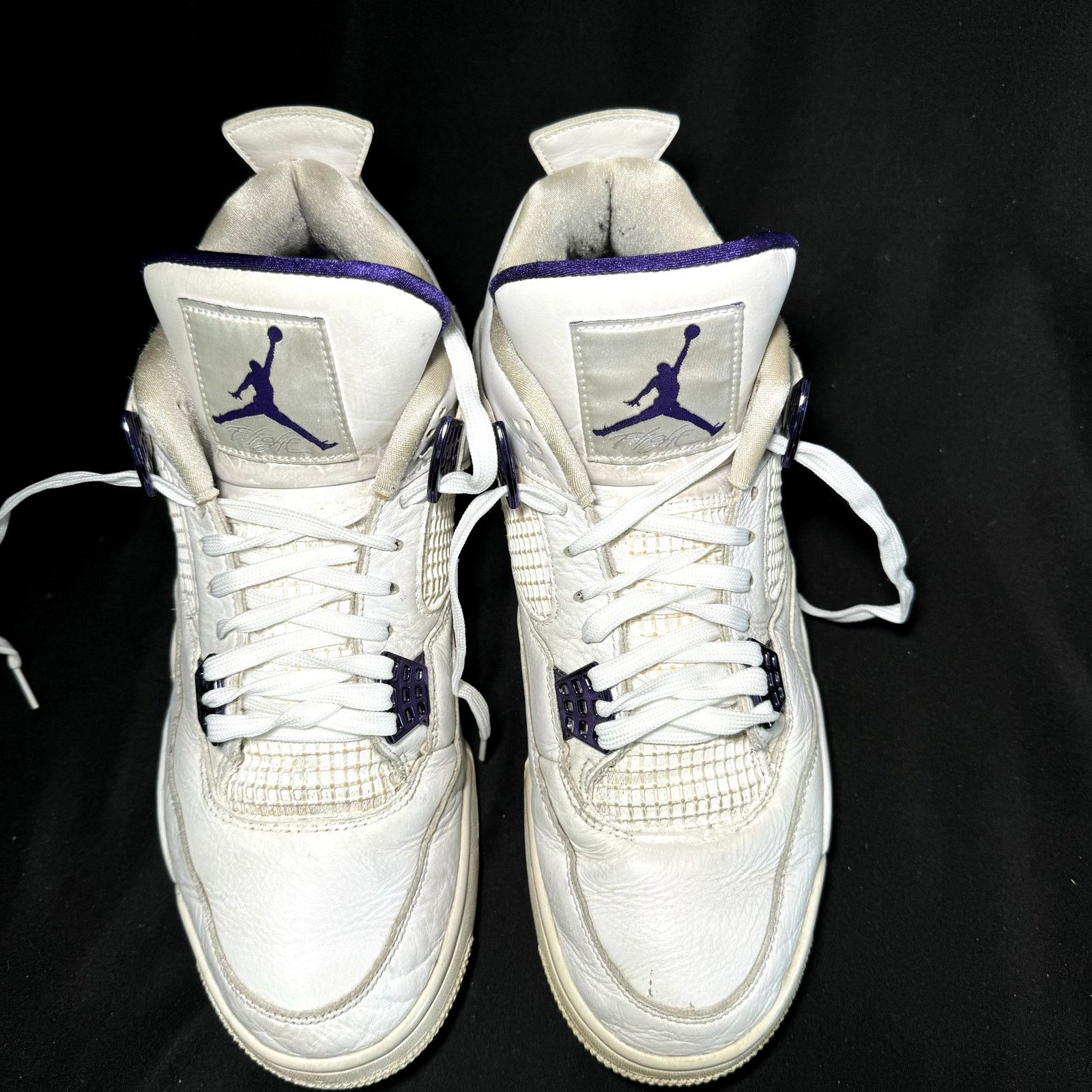 Jordan Brand × Nike Size 11.5 - Air Jordan 4 Retro Purple Metallic Men's Shoes Size US 11.5 / EU 44-45 - 4 Thumbnail