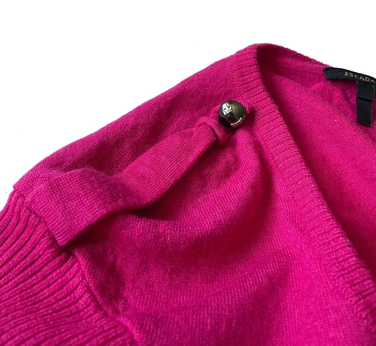 Escada Escada Women Ribbed Pink Sweater Size 40/M Luxury Style Size M / US 6-8 / IT 42-44 - 7 Thumbnail