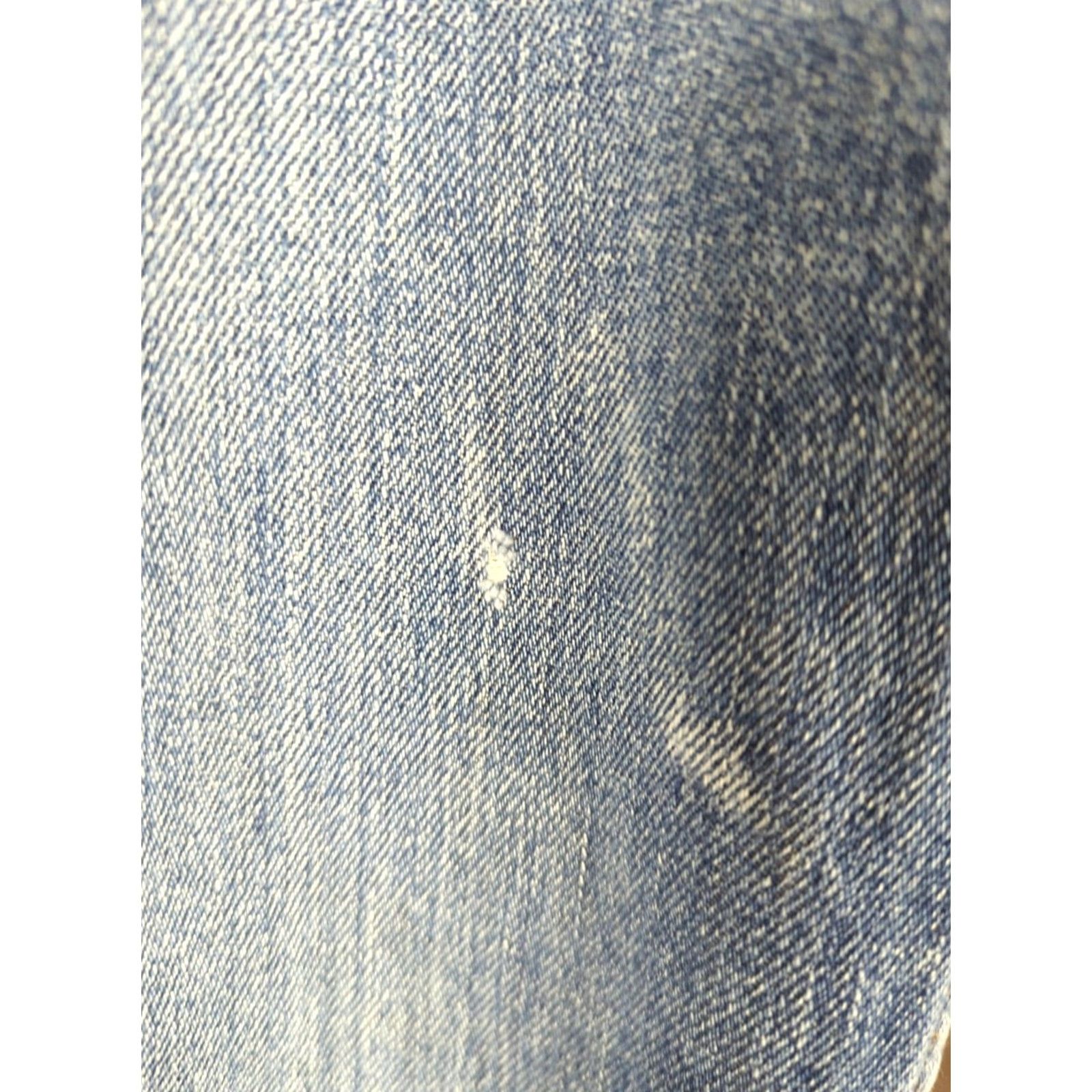 Levi's VINTAGE Levi's 500 Series Jeans Bootcut 34x29 Blue Flannel Lined Orange Tab Mens 80s Size US 34 / EU 50 - 4 Thumbnail