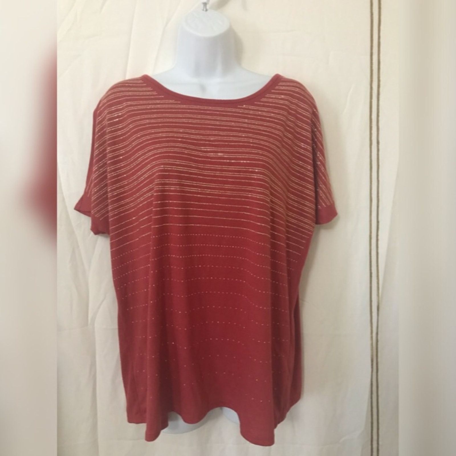 Other Westport 1962 Rust Rhinestones Plus Size Top Size XL / US 12-14 / IT 48-50 - 2 Thumbnail