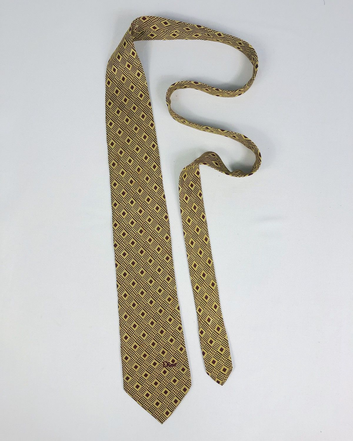 Christian Dior Monsieur Rare Vintage Christian Dior Monsieur Silk Tie Size ONE SIZE - 2 Thumbnail