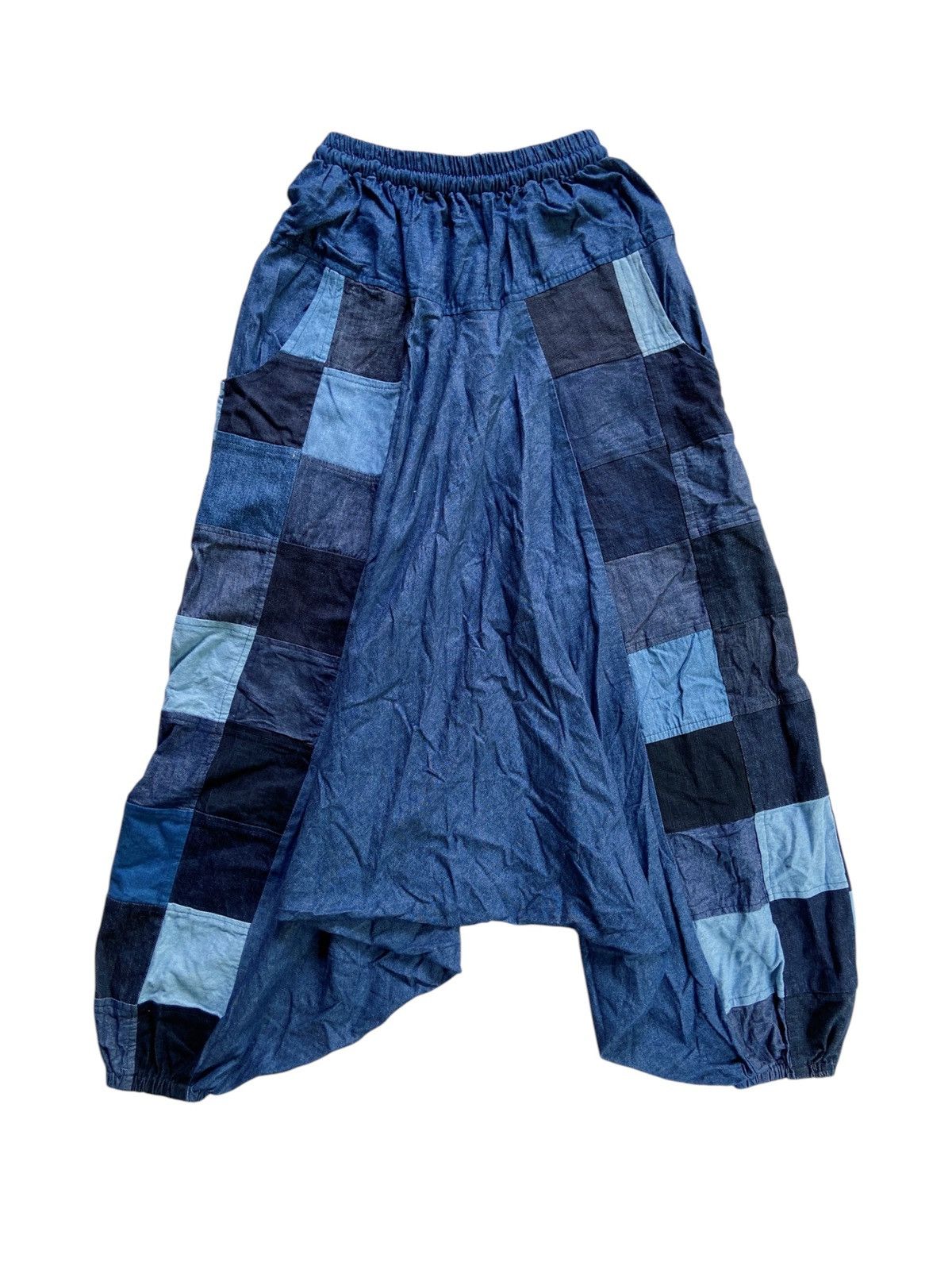Japanese Brand JAPANESE SAMURAI PATCHWORK PANTS STYLE Size US 27 - 9 Thumbnail