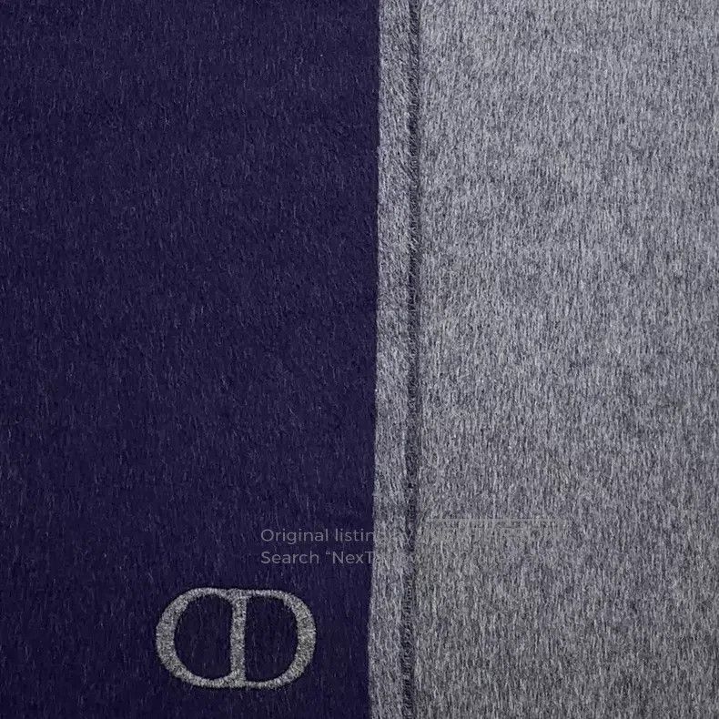 Dior Dior Dark blue CD letter embroidery mulberry silk tassel s Size ONE SIZE - 6 Thumbnail