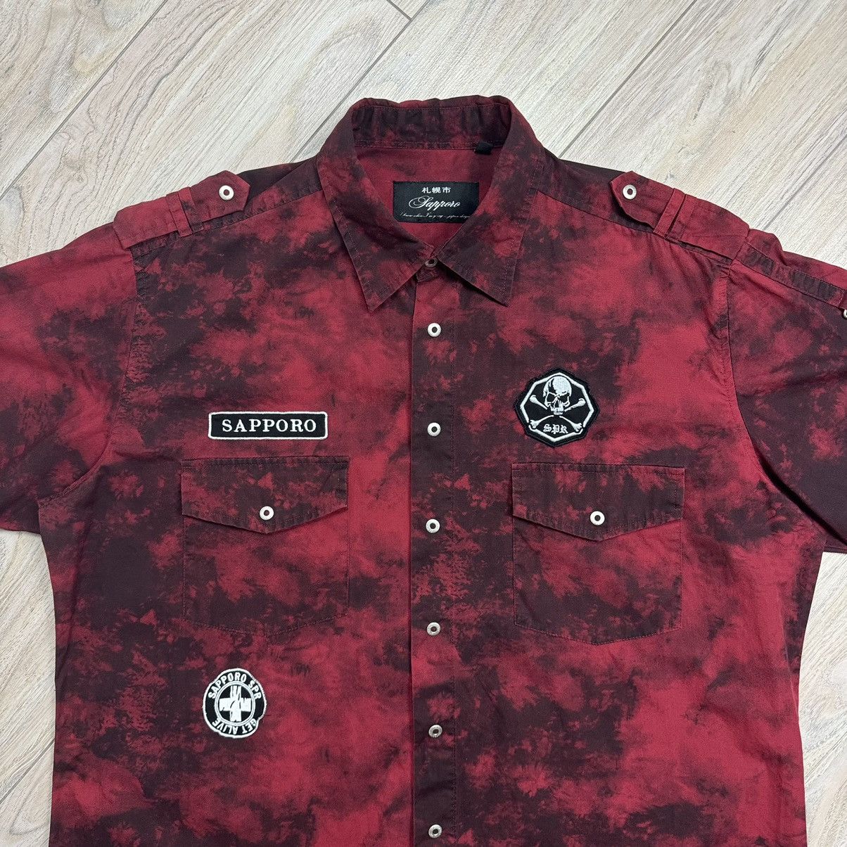 Affliction Vintage Japanese Affliction Style Skull Acid Wash Shirt Size US XL / EU 56 / 4 - 4 Thumbnail