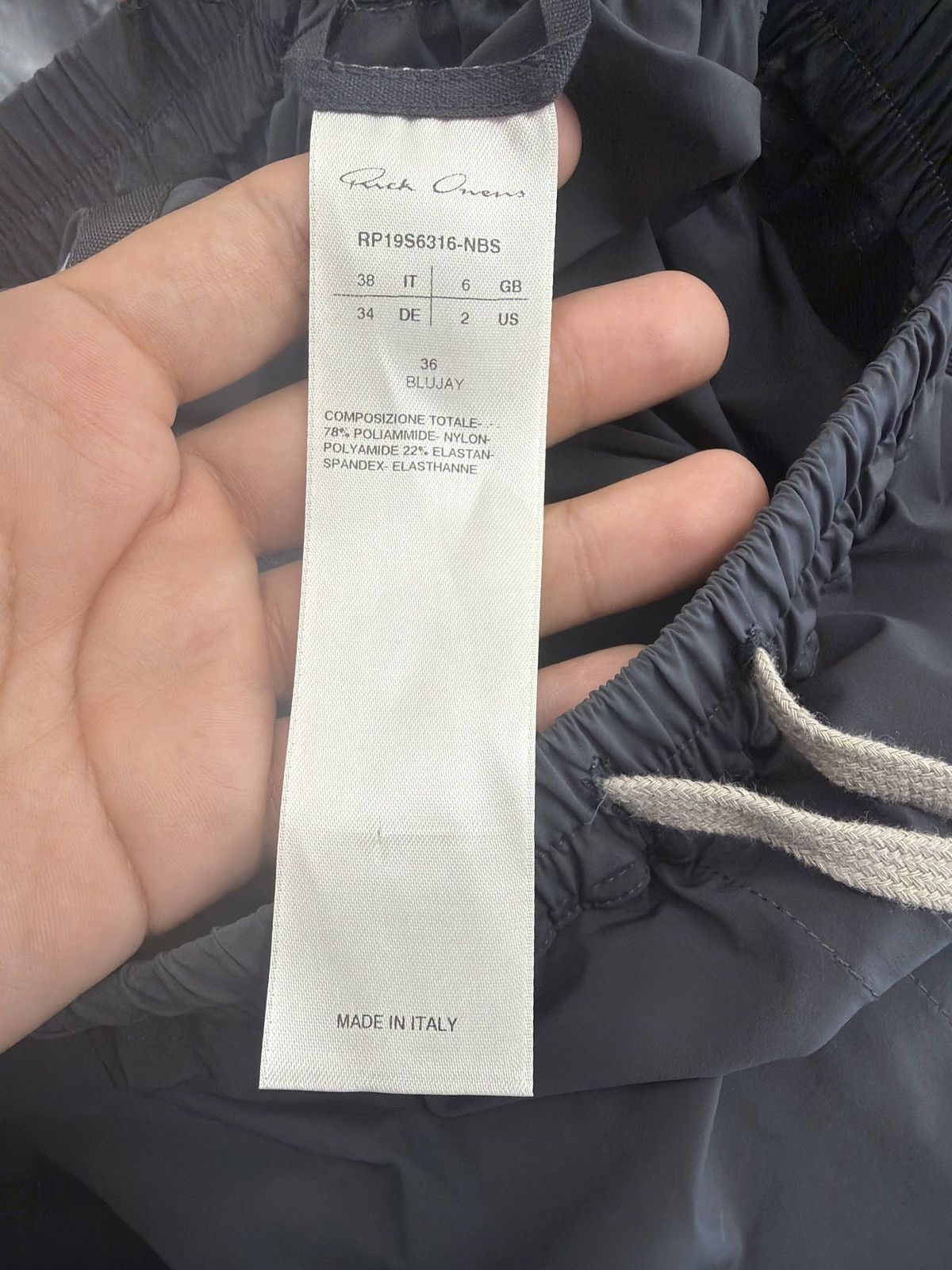 Rick Owens Rick Owens Babel Nylon Long Boxer Shorts Blujay Size US 32 / EU 48 - 4 Thumbnail