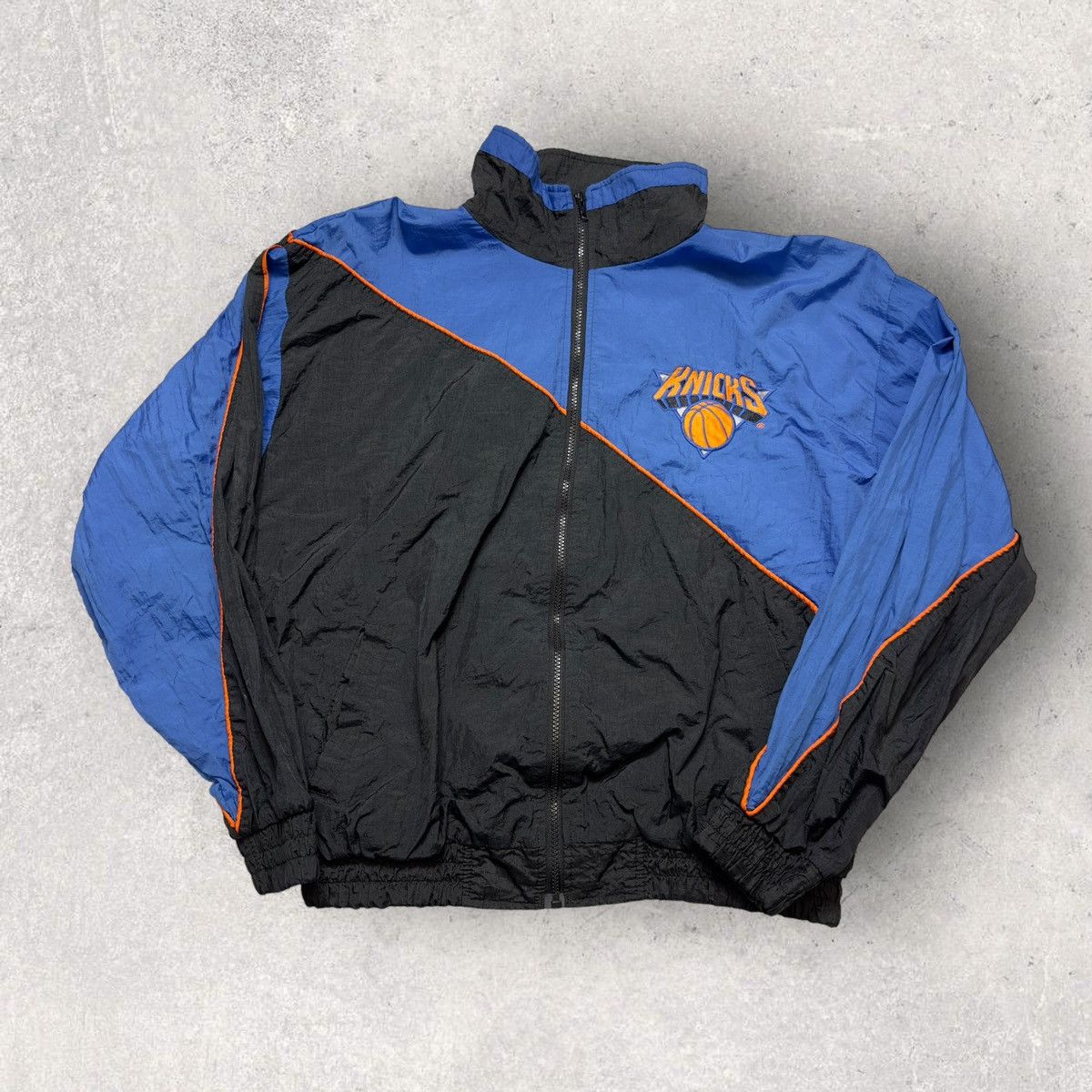 image of NBA x Vintage New York Knicks Jacket in Black, Men's (Size Large)