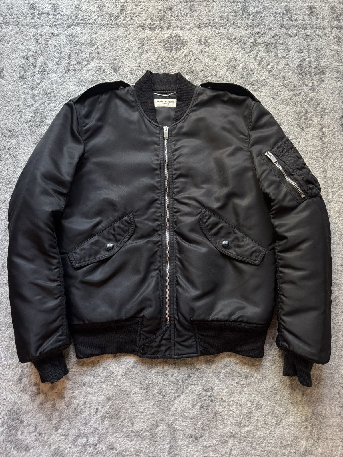 Hedi Slimane Hedi Slimane SLP 2015 MA-1 Pilot basic flight bomber jacket Size US S / EU 44-46 / 1 - 2 Thumbnail