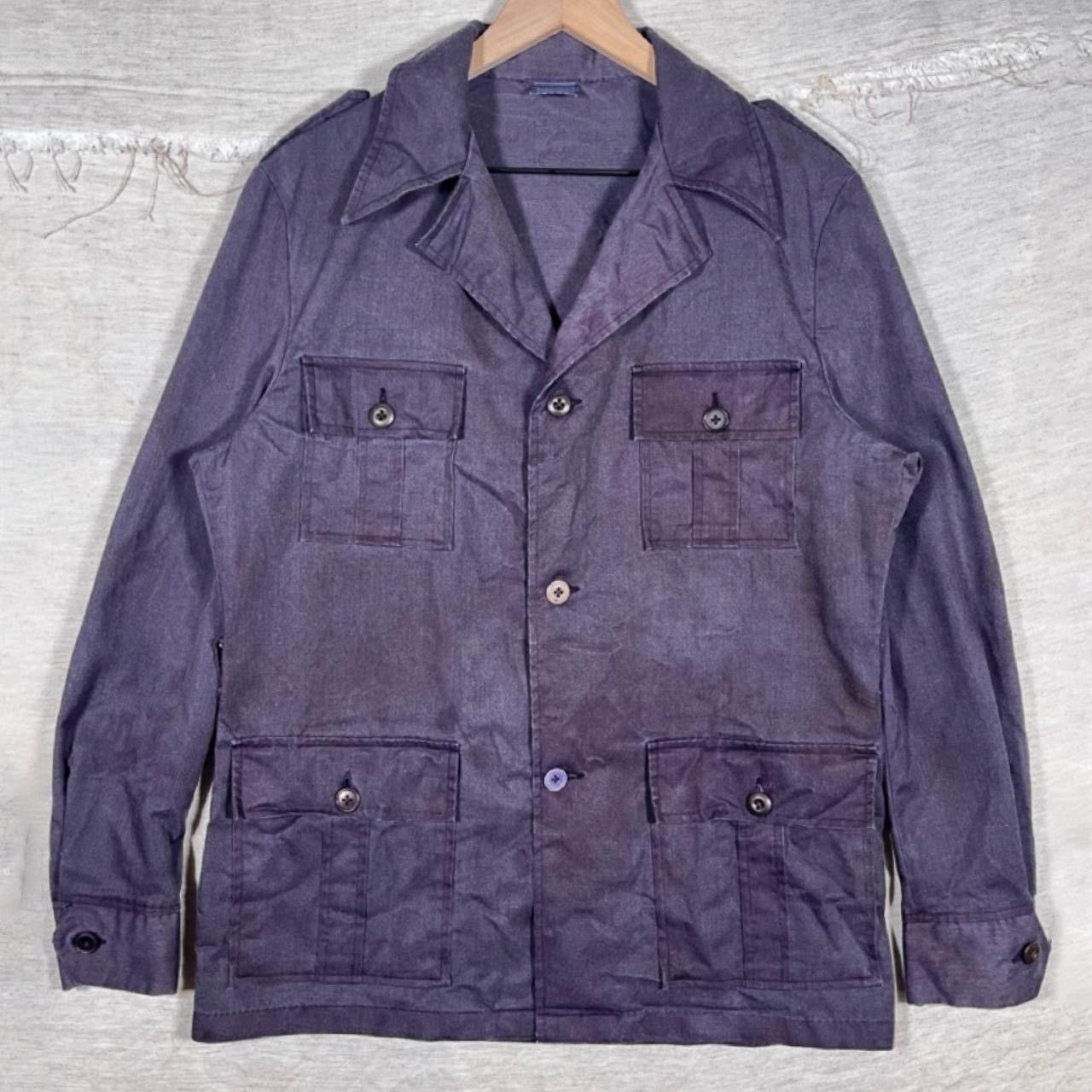 Handmade Natural Dyed 1960s Safari Jacket Size US L / EU 52-54 / 3 - 1 Thumbnail