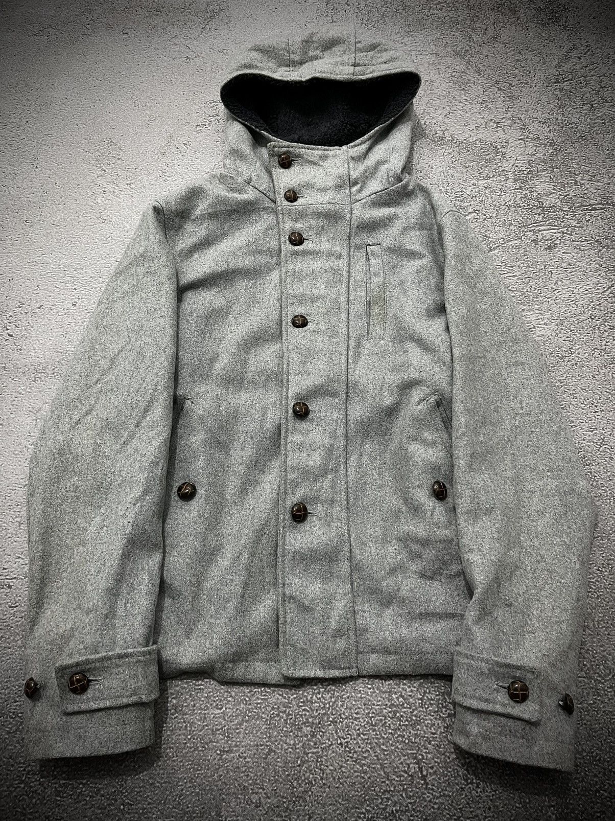 Japanese Brand Japanese GELEONE Wool Hood Jacket Size US M / EU 48-50 / 2 - 2 Thumbnail
