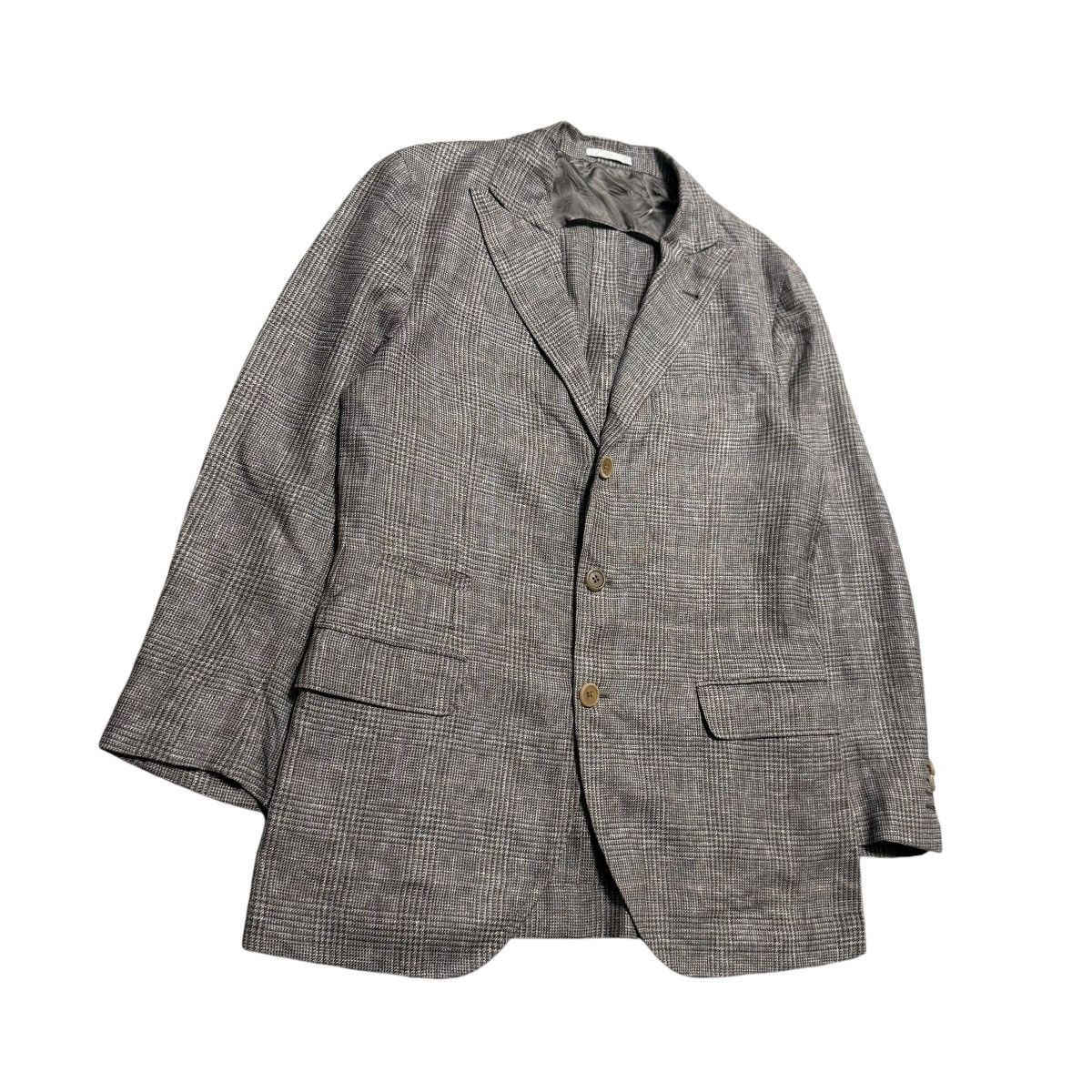 Brunello Cucinelli Brunello Cucinelli Linen Wool Blazer Size 48R - 2 Thumbnail