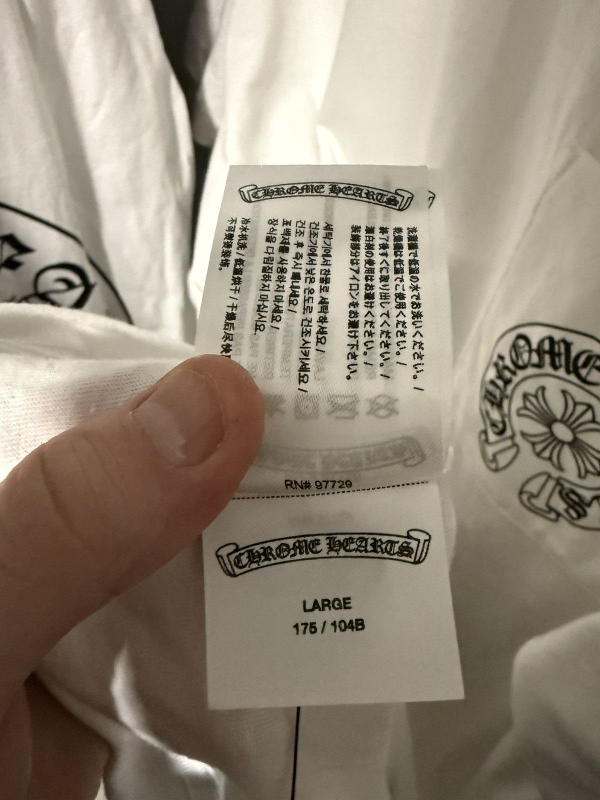 Chrome Hearts Chrome Hearts White Miami Horseshoe S/s Size US L / EU 52-54 / 3 - 5 Thumbnail