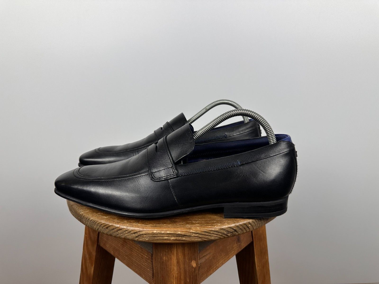 Ted Baker Ted Baker Black Leather Slip On Loafer Shoe Size US10 Size US 10 / EU 43 - 2 Thumbnail
