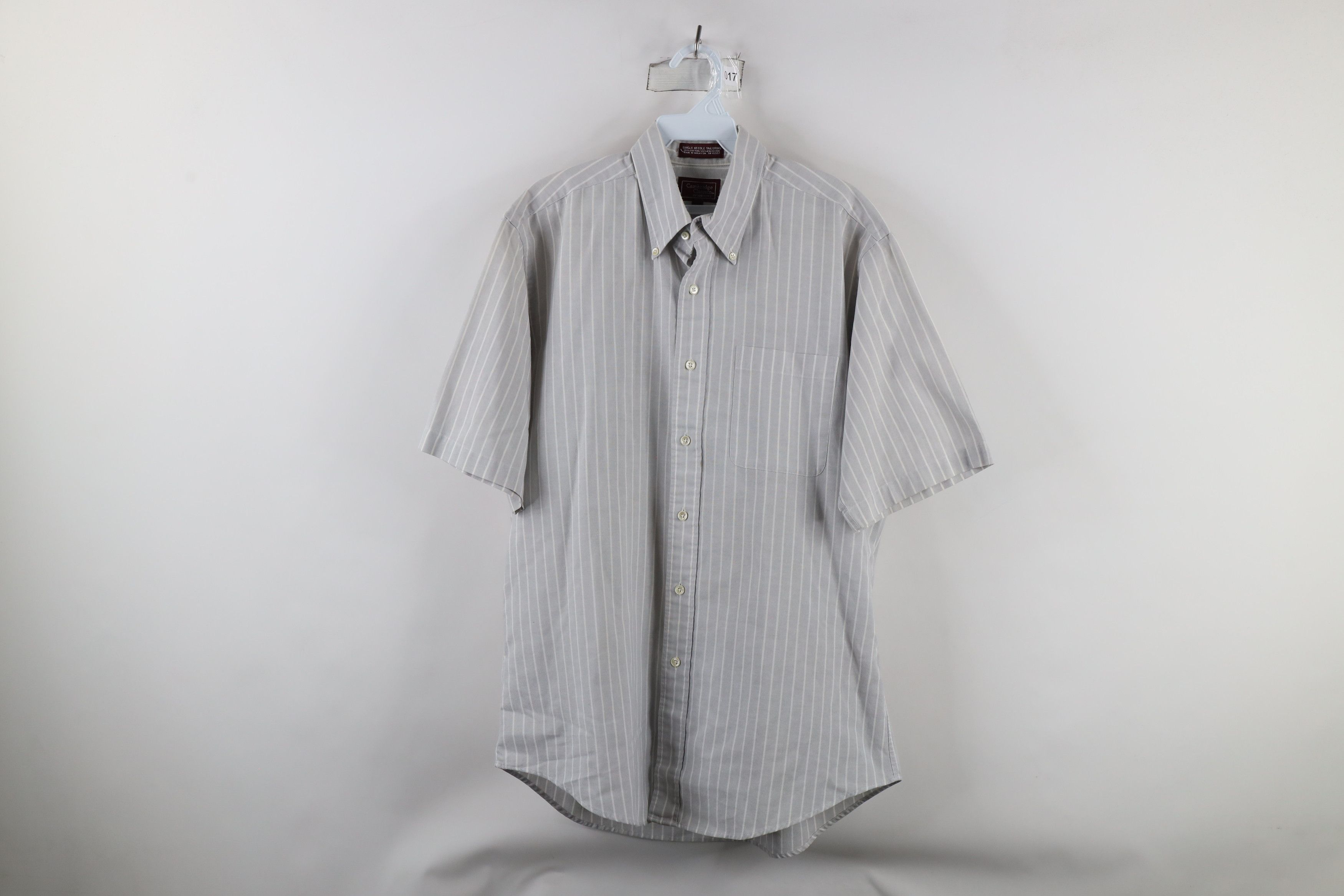 Vintage Vintage 90s Streetwear Tailor Striped Button Down Shirt Size US M / EU 48-50 / 2 - 1 Thumbnail