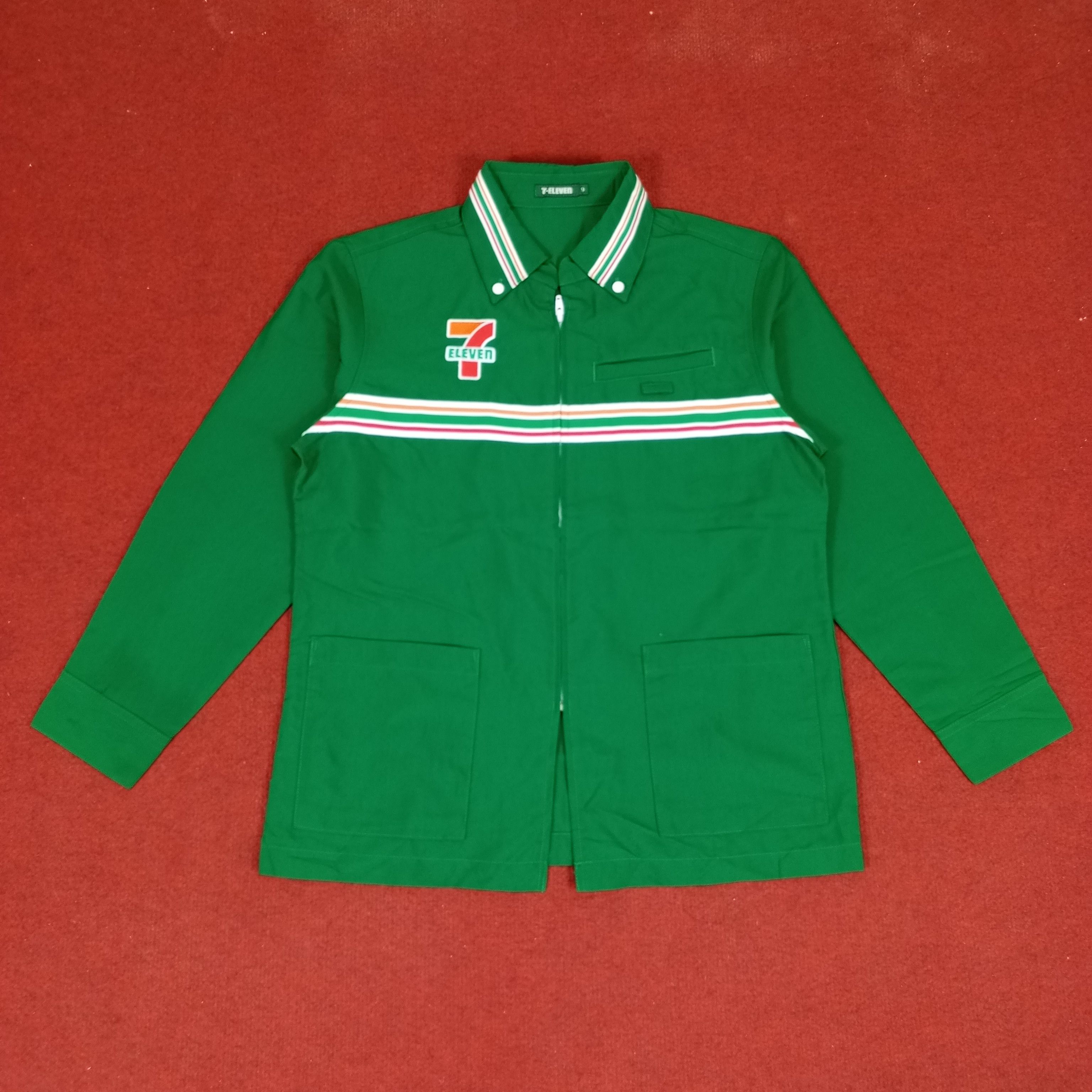 Japanese Brand × Vintage 7 Eleven Japanese Workers Uniform Jacket Size US S / EU 44-46 / 1 - 1 Thumbnail