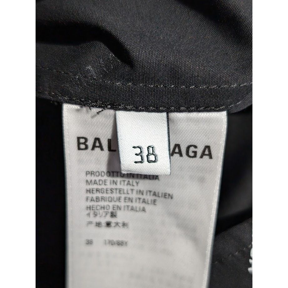 Balenciaga o1rshd1 All Over Logo Print Shirt in Black Size US S / EU 44-46 / 1 - 16 Thumbnail