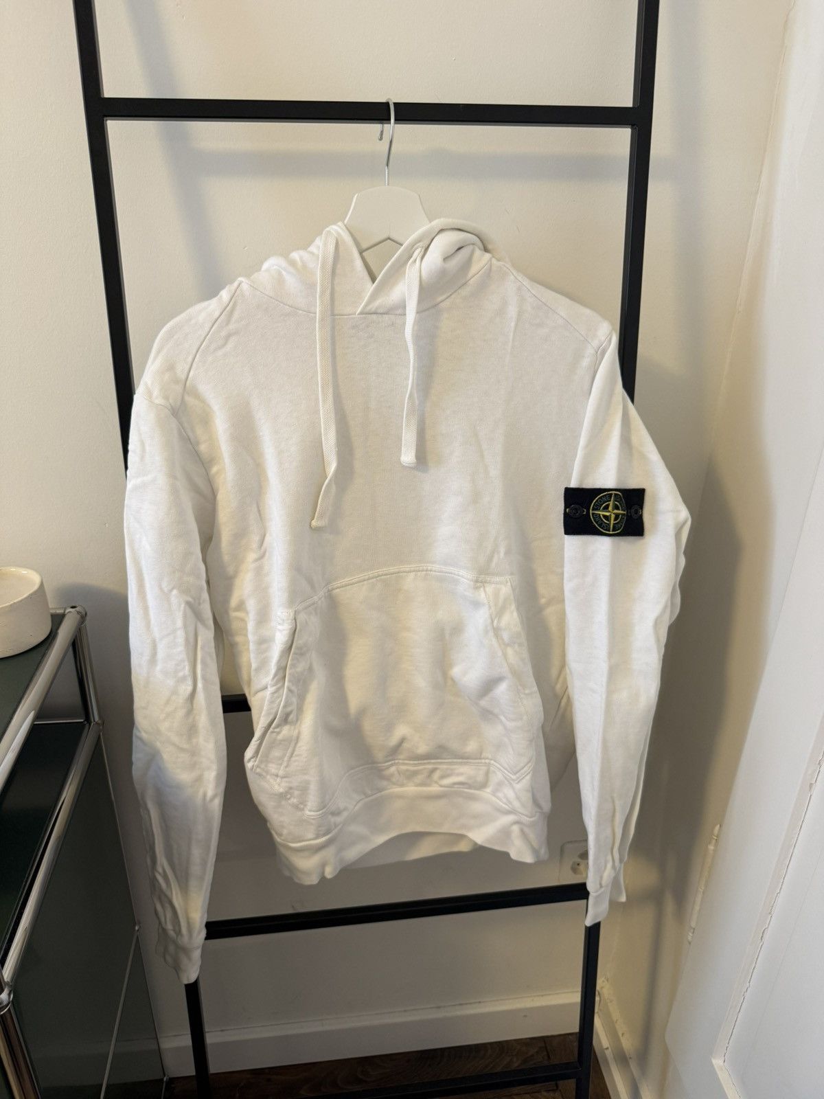 Stone Island Stone Island White Hoodie with Compass Patch Size US M / EU 48-50 / 2 - 1 Thumbnail