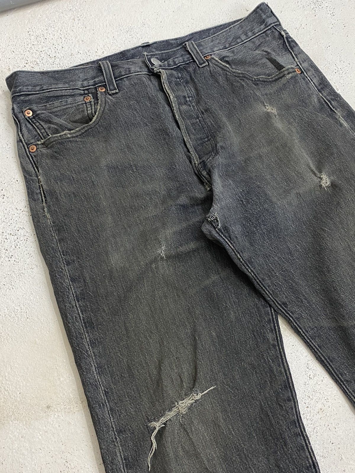 Japanese Brand × Levi's Vintage Levis 508 93' Big E 3496 Button Fly Distressed Jean Size US 32 / EU 48 - 9 Thumbnail