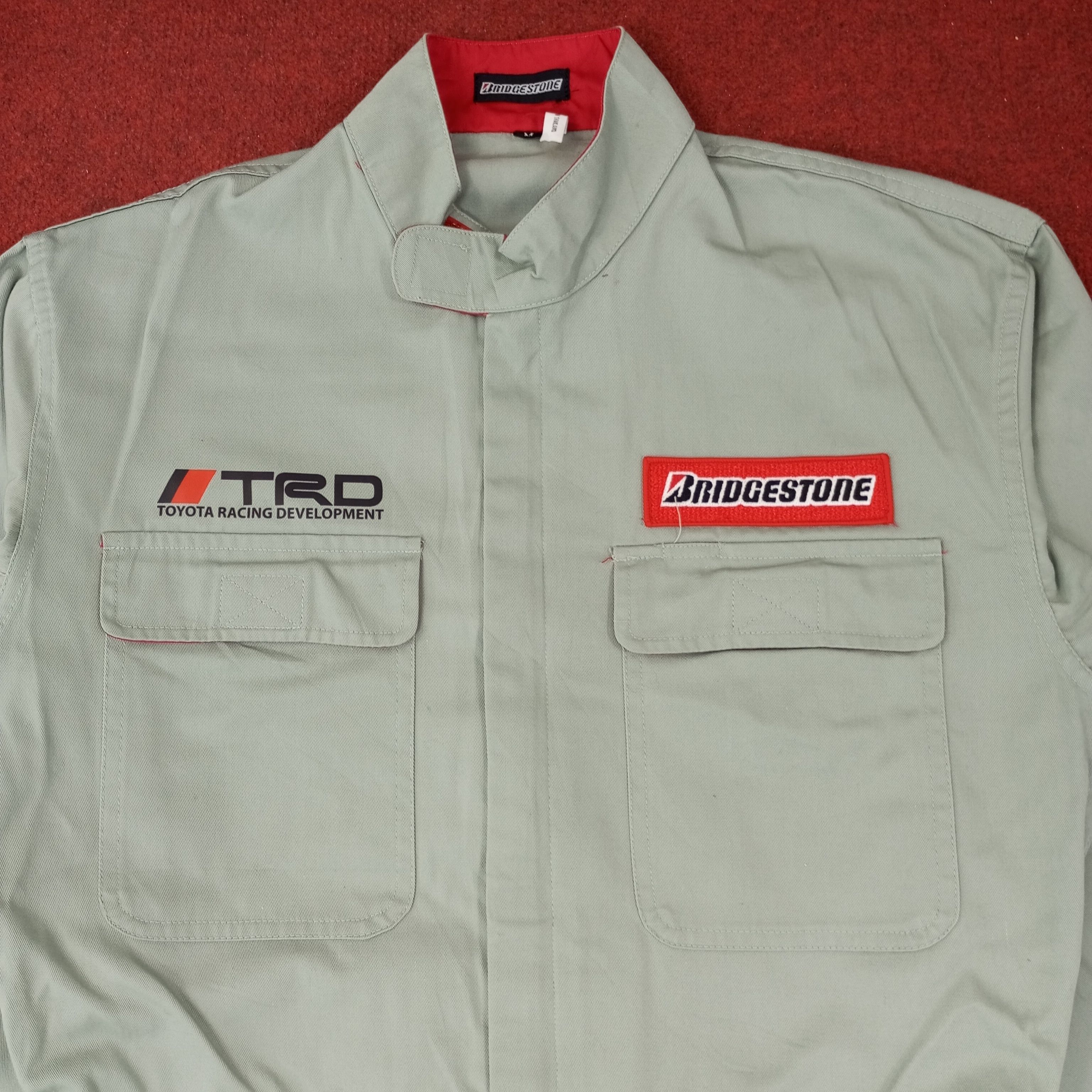 Japanese Brand × Vintage Bridgestone X TRD Toyota Custom Coverall Jacket c231n13 Size US S / EU 44-46 / 1 - 5 Thumbnail