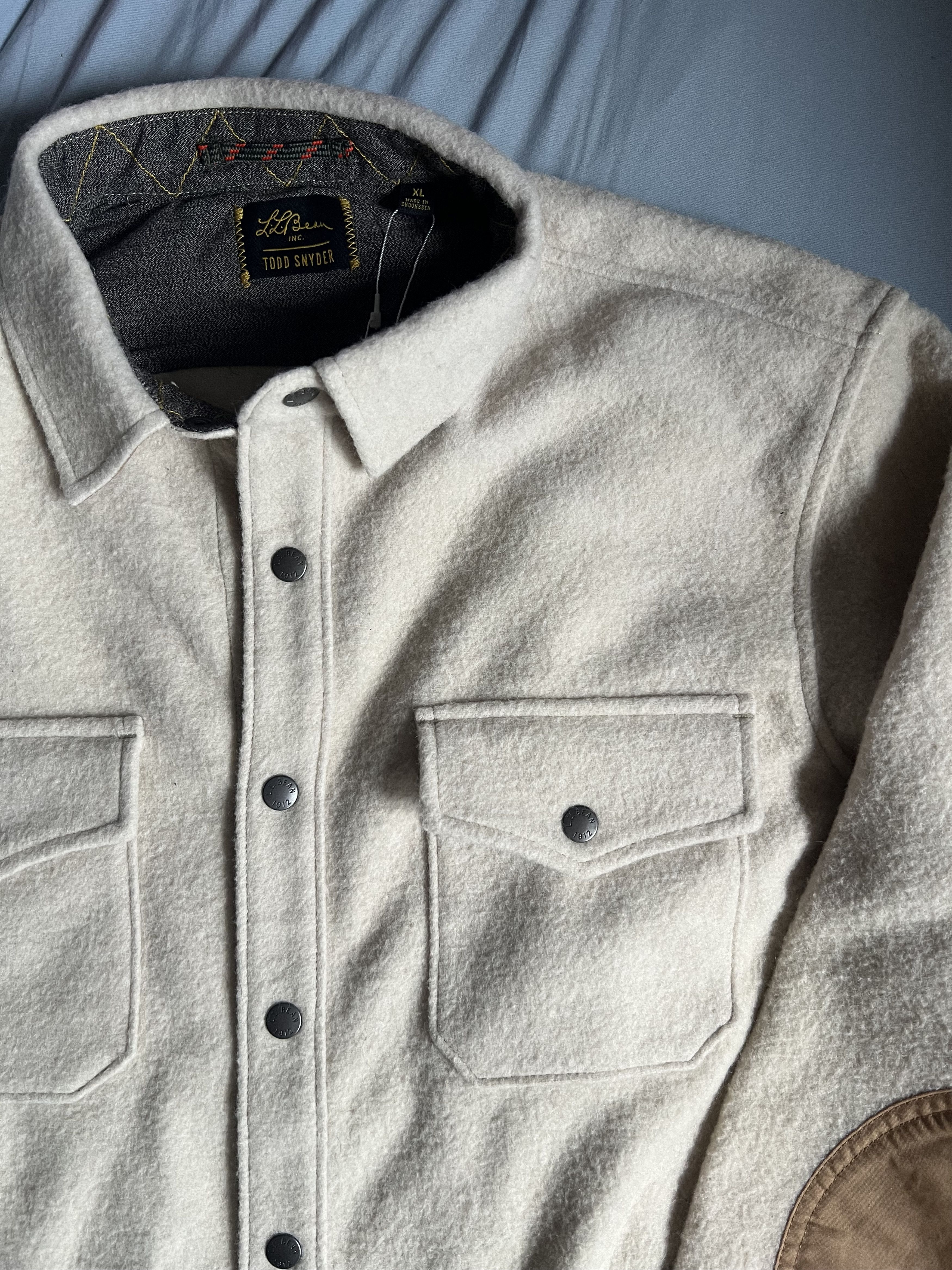 L.L. Bean × Todd Snyder Todd Snyder x L.L. Bean Wool Shirt Jacket in Sailcloth med Size US M / EU 48-50 / 2 - 2 Thumbnail