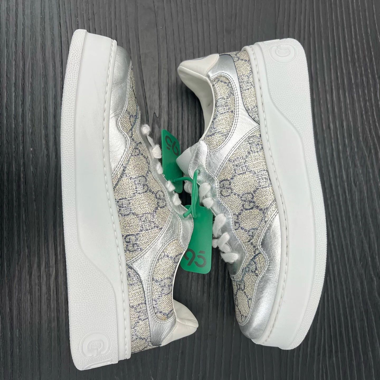 Gucci Gucci Rhyton Silver/White Sneakers Size US 6.5 / EU 39-40 - 2 Thumbnail