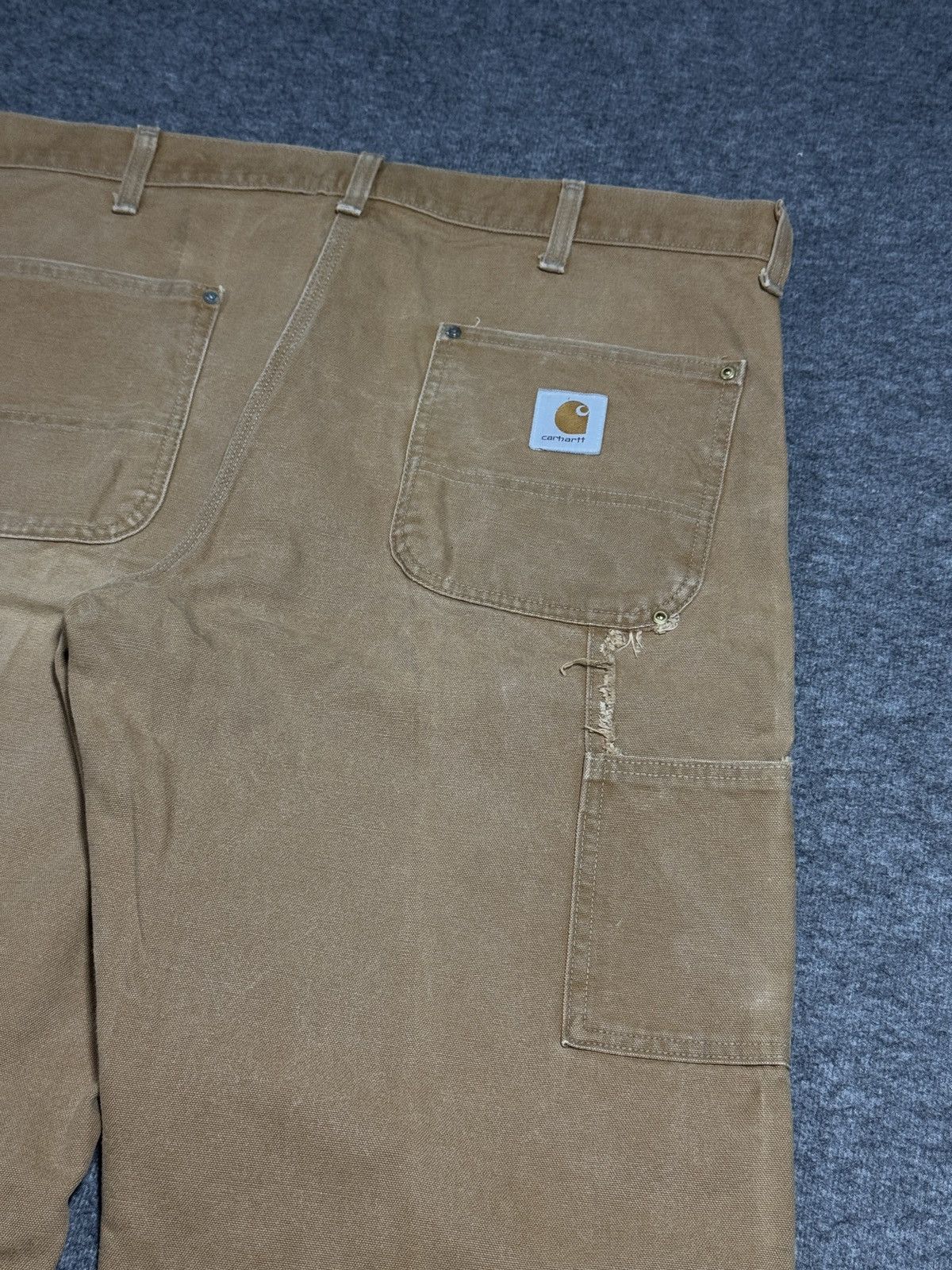 Carhartt Vintage 80s Carhartt brown double knee pants 40x28 USA Size US 40 / EU 56 - 8 Thumbnail