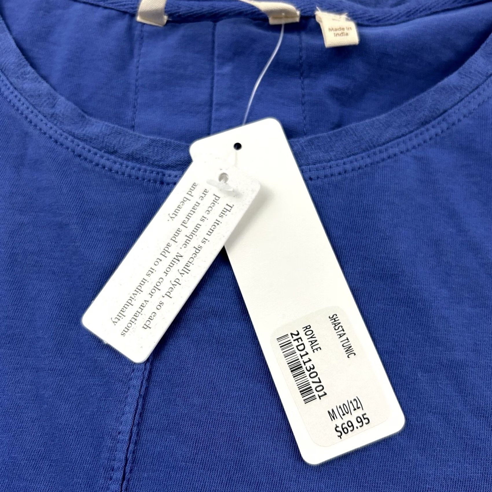 Soft Surroundings Soft Surroundings Shasta Tunic Top Blouse Long Sleeve Blue M Womens Size M / US 6-8 / IT 42-44 - 2 Thumbnail
