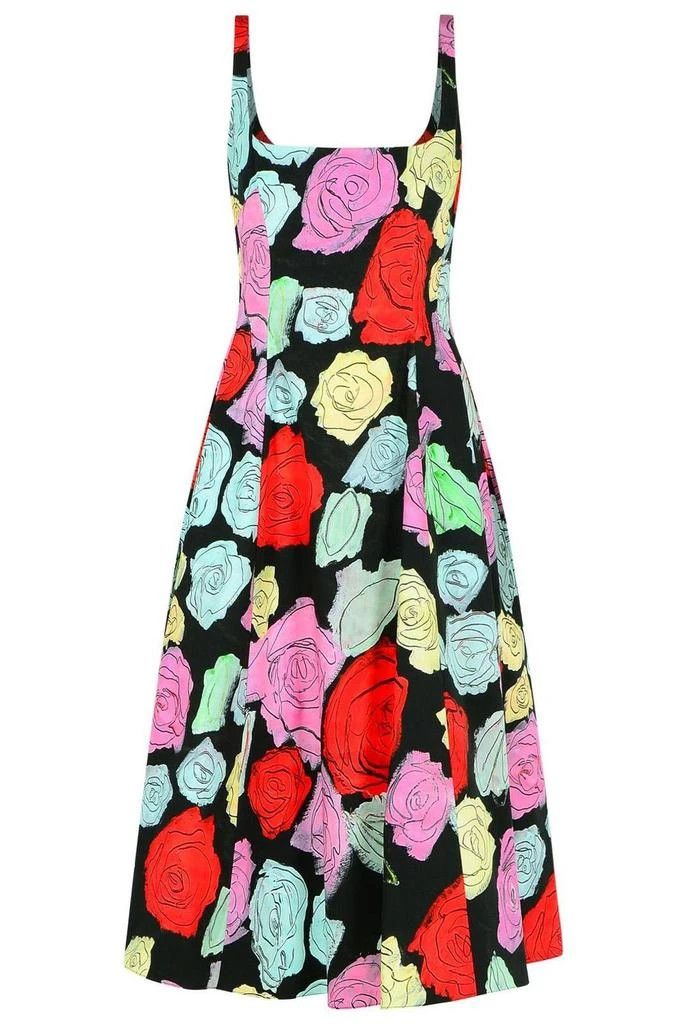 Marni o1f1d3z0326 Fantasia Floral Midi Dress in Multicolor Size M / US 6-8 / IT 42-44 - 1 Thumbnail