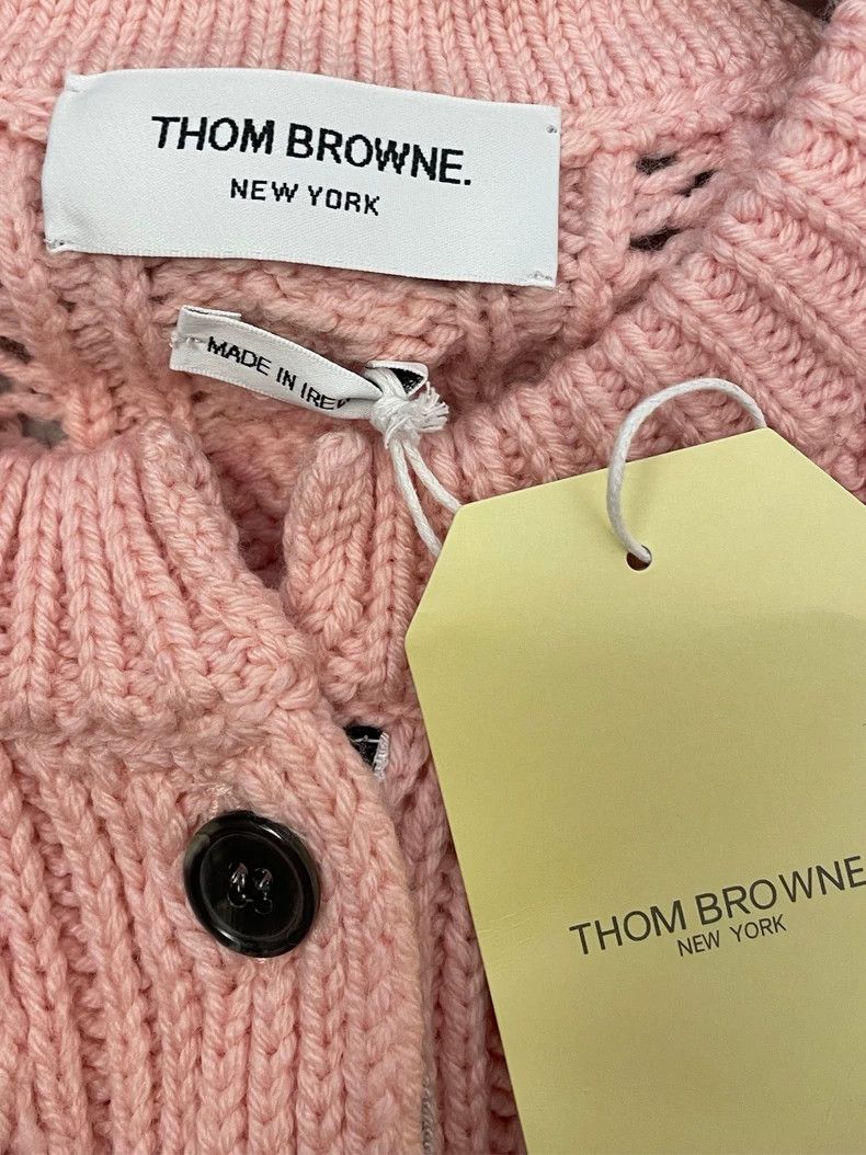 Thom Browne Thom browne Cherry blossom pink four-striped mesh jacquard Size S / US 4 / IT 40 - 6 Thumbnail