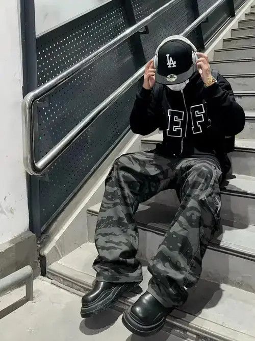 camo skate cargo pants