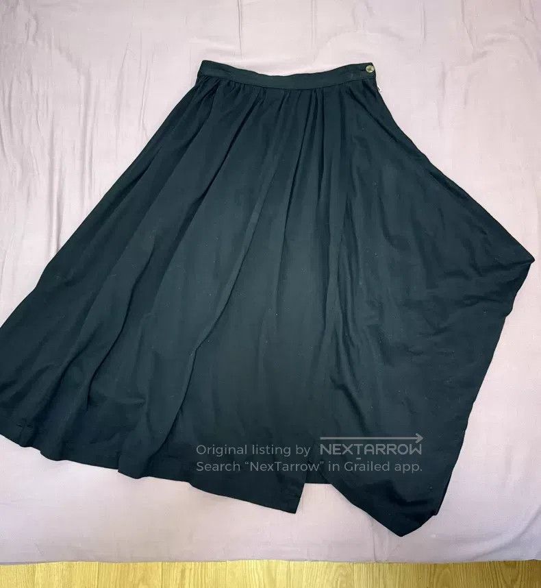 Comme des Garcons Comme Des Garcons size M Black Asymmetric Zip Skirt Size 22" - 4 Thumbnail