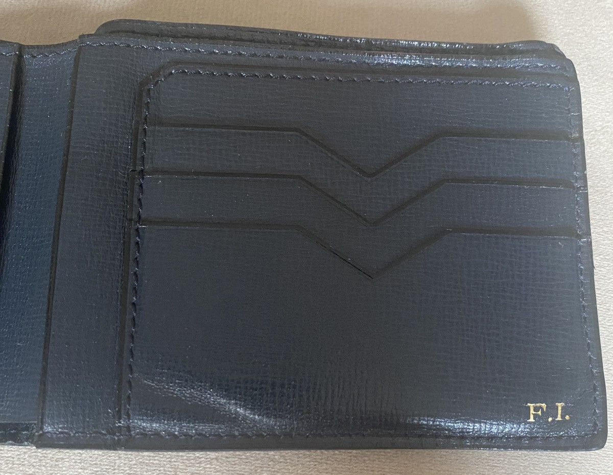 Valextra Portefeuille Valextra en Cuir Grainé "Costa" – Navy Blue Size ONE SIZE - 3 Thumbnail