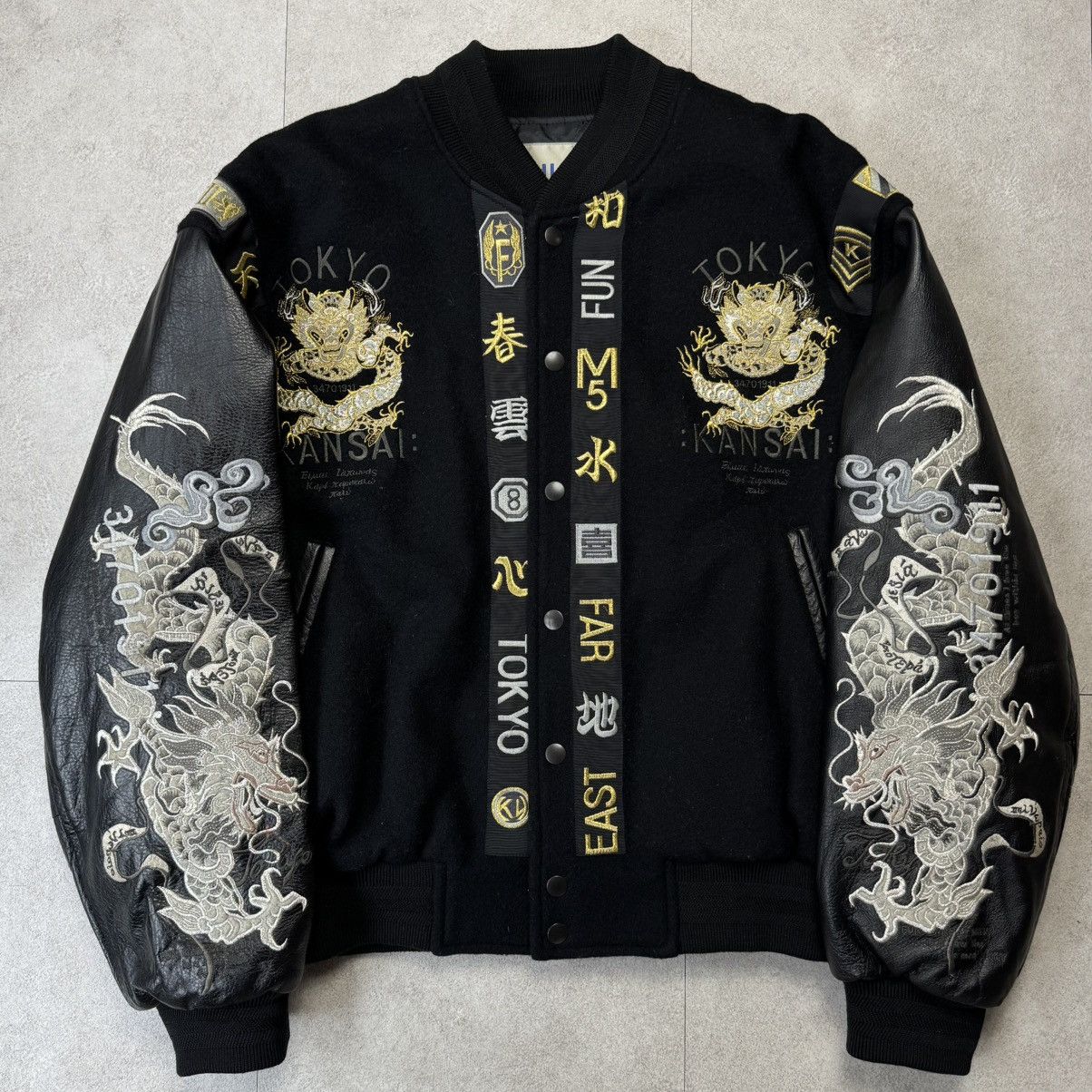 KANSAI YAMAMOTO Embroidery DragonVirsity Jacket