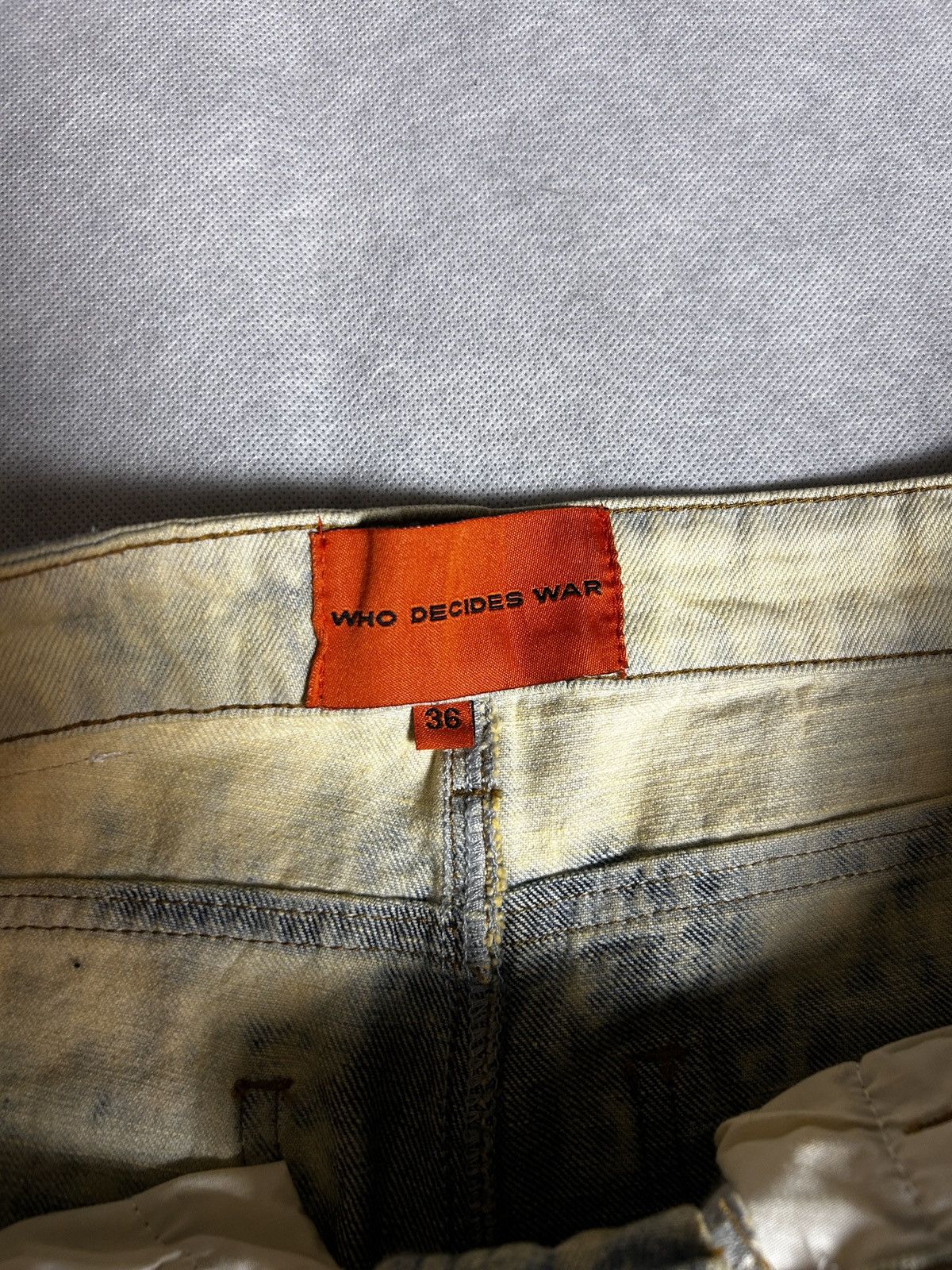 Who Decides War Bleached Who Decides War x MrdrBrvdo Jeans Size US 36 / EU 52 - 3 Thumbnail
