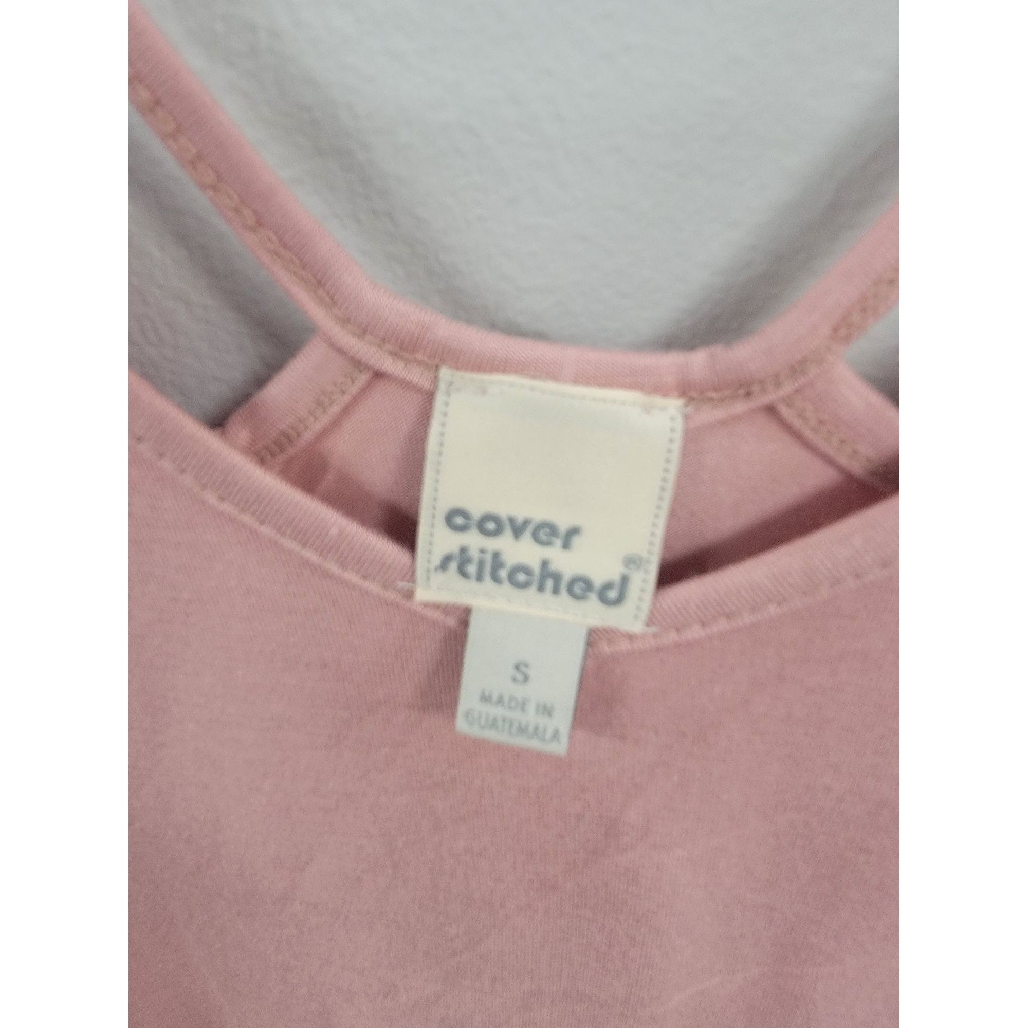 Other Cover Stitched Womens Pink Long Sleeve V-Neck Top With Strap Size S / US 4 / IT 40 - 2 Thumbnail