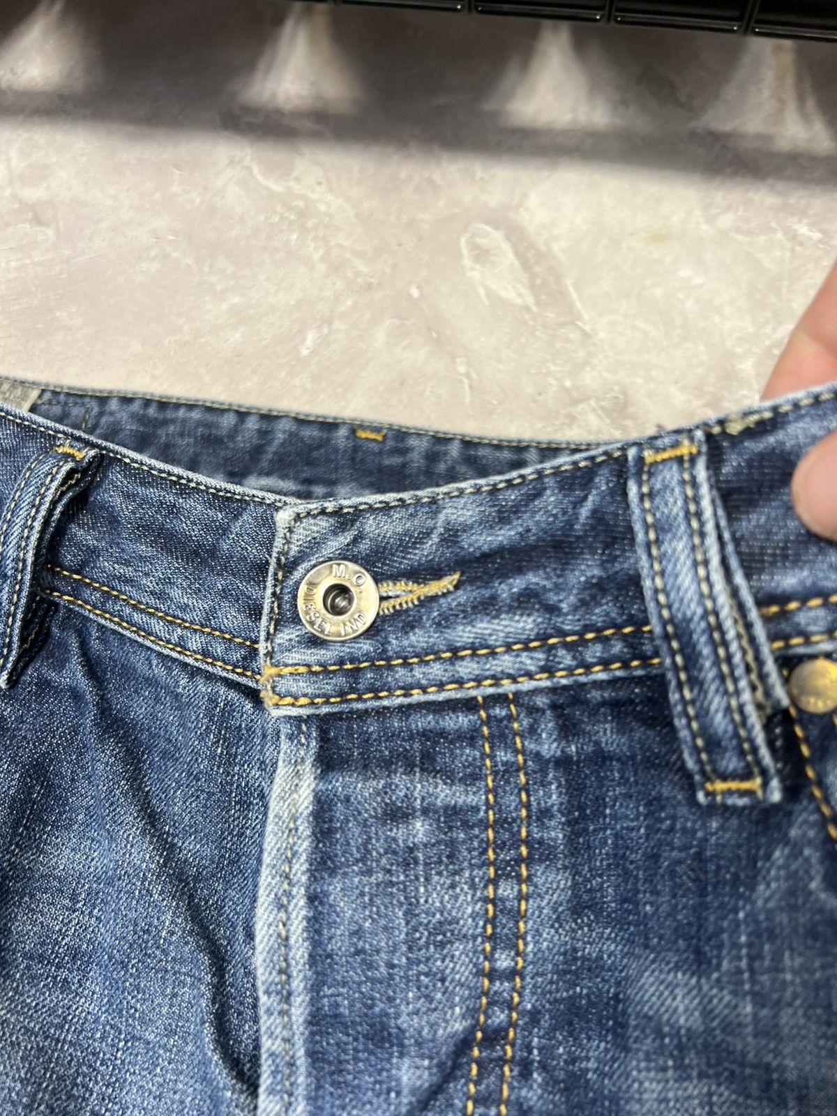Diesel Vintage Diesel Baggy Y2k Distressed Fade Pants Size US 33 - 9 Thumbnail