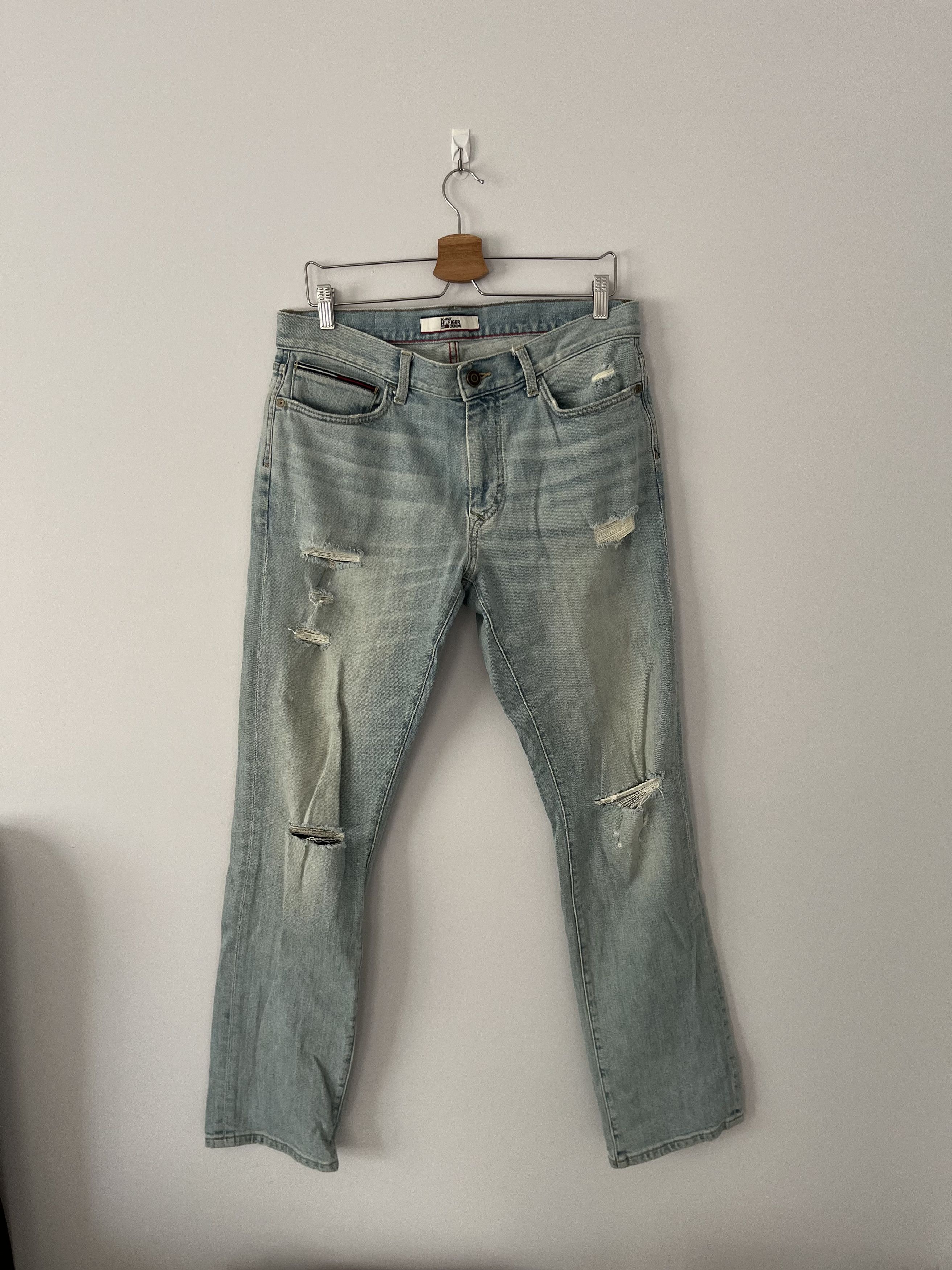Tommy Hilfiger Ripped Denim Jeans Size US 32 / EU 48 - 1 Thumbnail