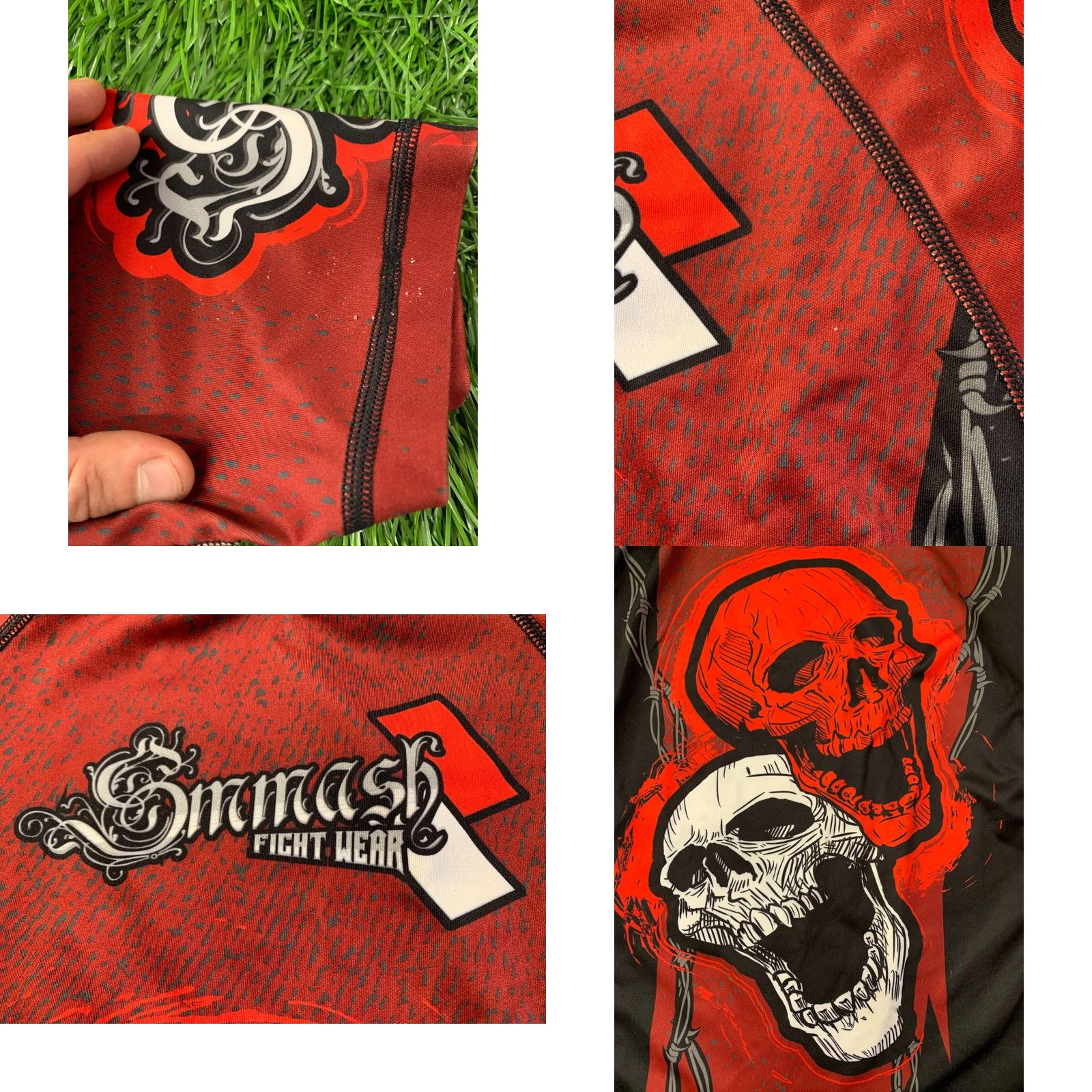X-LARGE Smash Shirt Men XL Red and Black Fight Style Short Sleeve Jersey Tee XL Shirt Mens Red/Black Smash Fight Shirt XL Men Size US XL / EU 56 / 4 - 8 Thumbnail