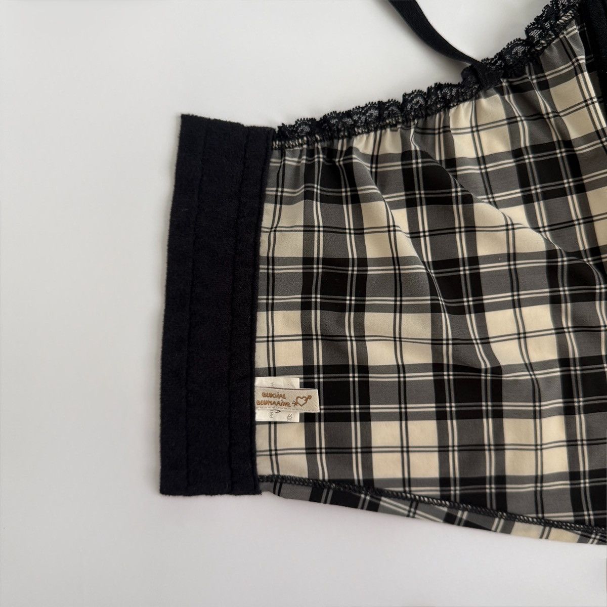 Blumarine Archival Vntg 00s Blugirl Blumarine Plaid Lace Bustier Top Size S / US 4 / IT 40 - 10 Thumbnail