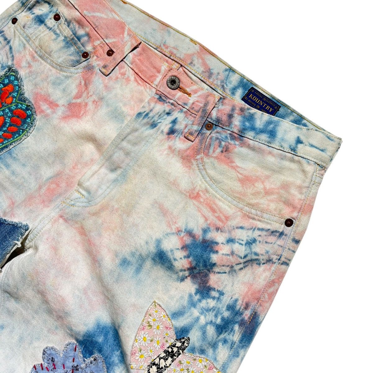 Kapital Papillon Tie dye patchwork denim Size US 34 / EU 50 - 2 Thumbnail