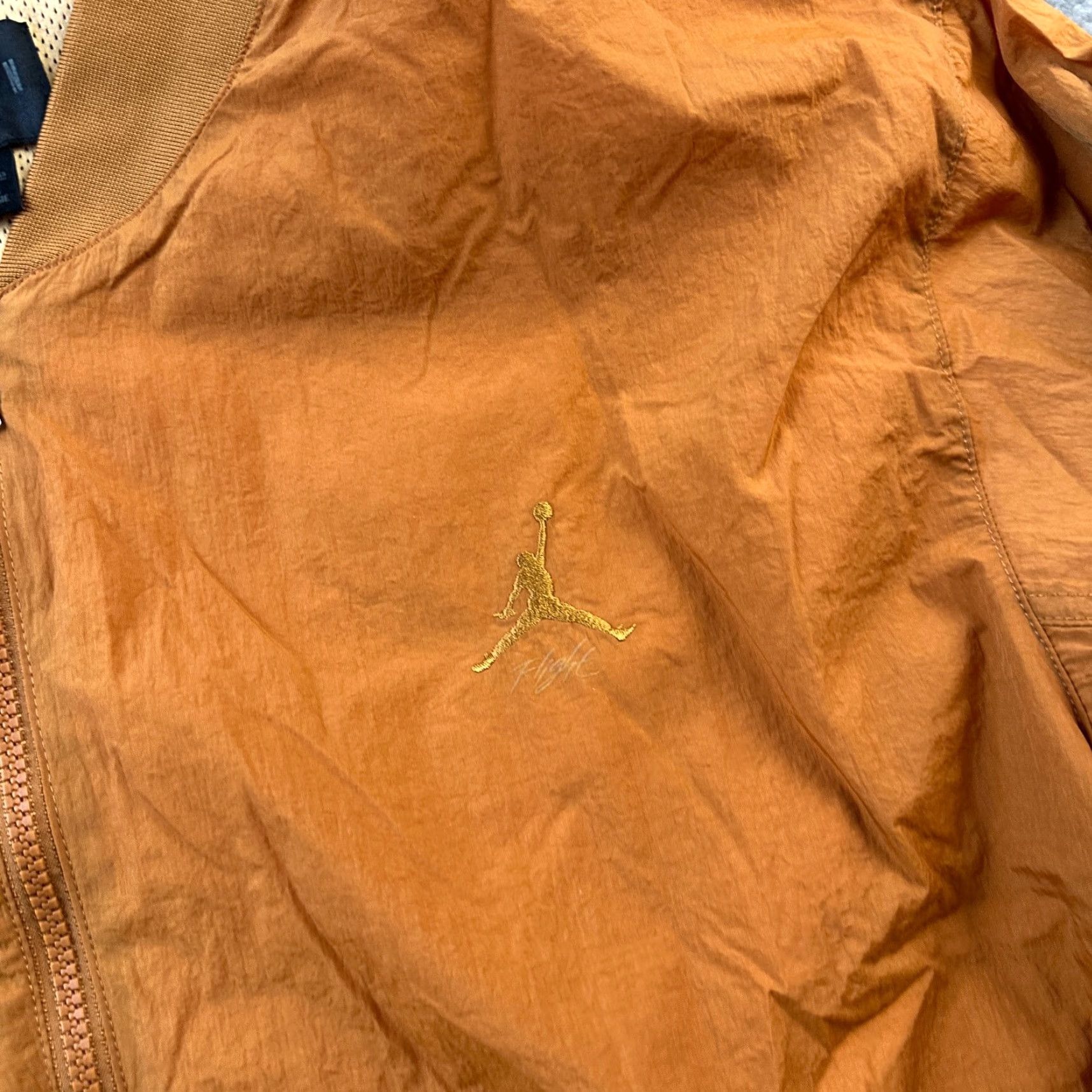 Jordan Brand Jordan Jacket Mens 2XL Orange Renegade Essentials Lightweight Bomber Windbreaker Size US XXL / EU 58 / 5 - 5 Thumbnail