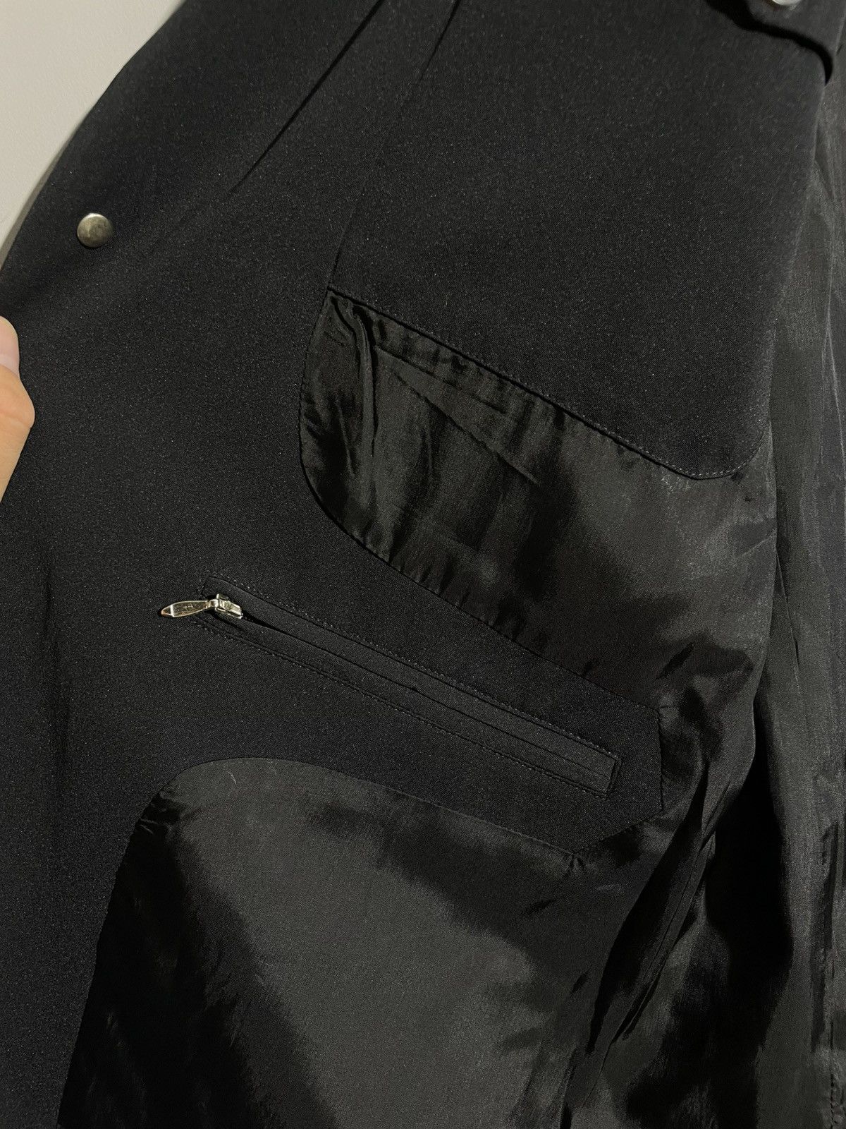 Marithe + Francois Girbaud Marithe Francois Girbaud S.P.Q.R. City Black Mens Blazer Size 50R - 10 Thumbnail