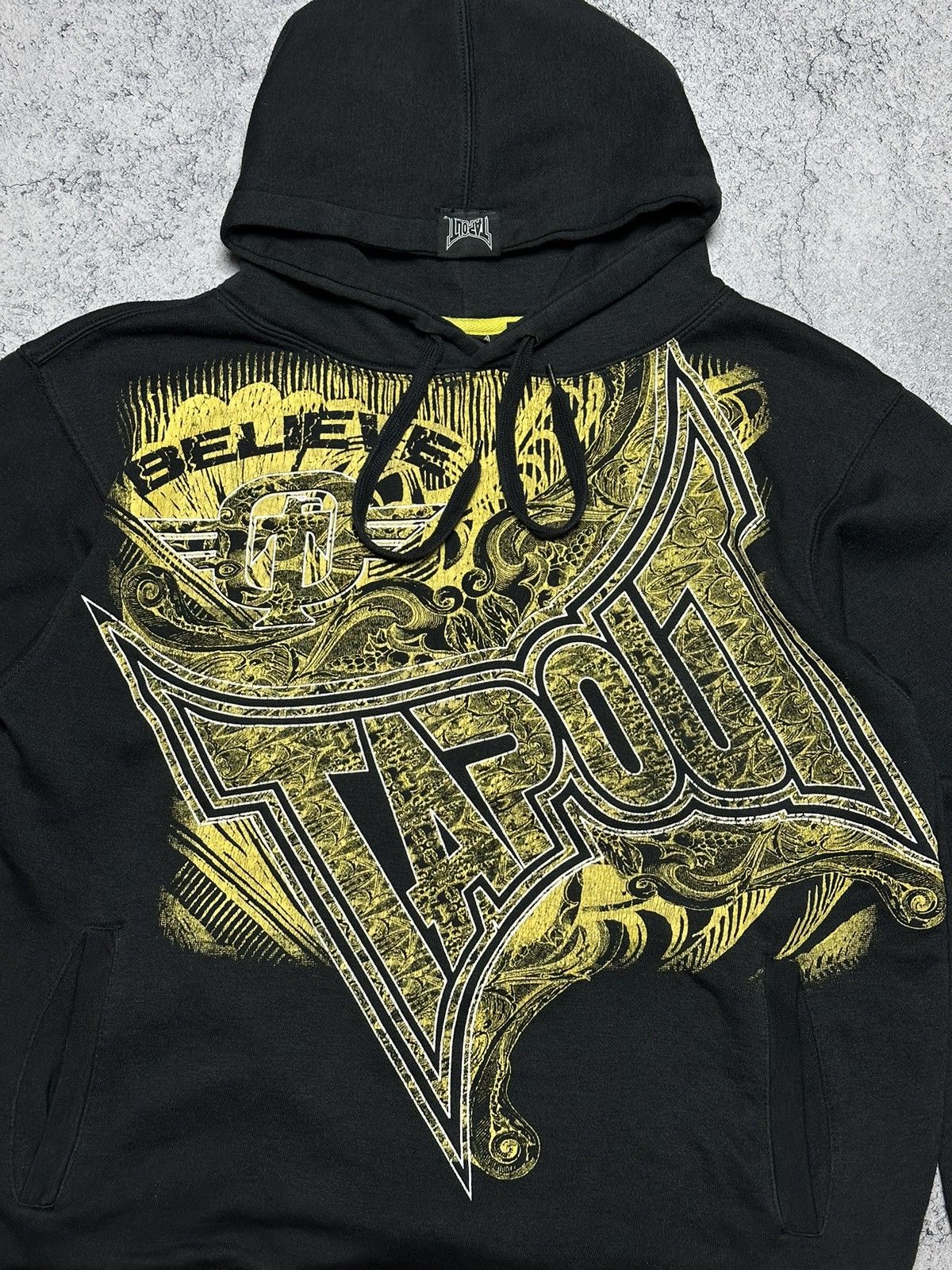 Tapout Vintage Tapout MMA Hoodie Y2K Affliction Style Size US XL / EU 56 / 4 - 4 Thumbnail