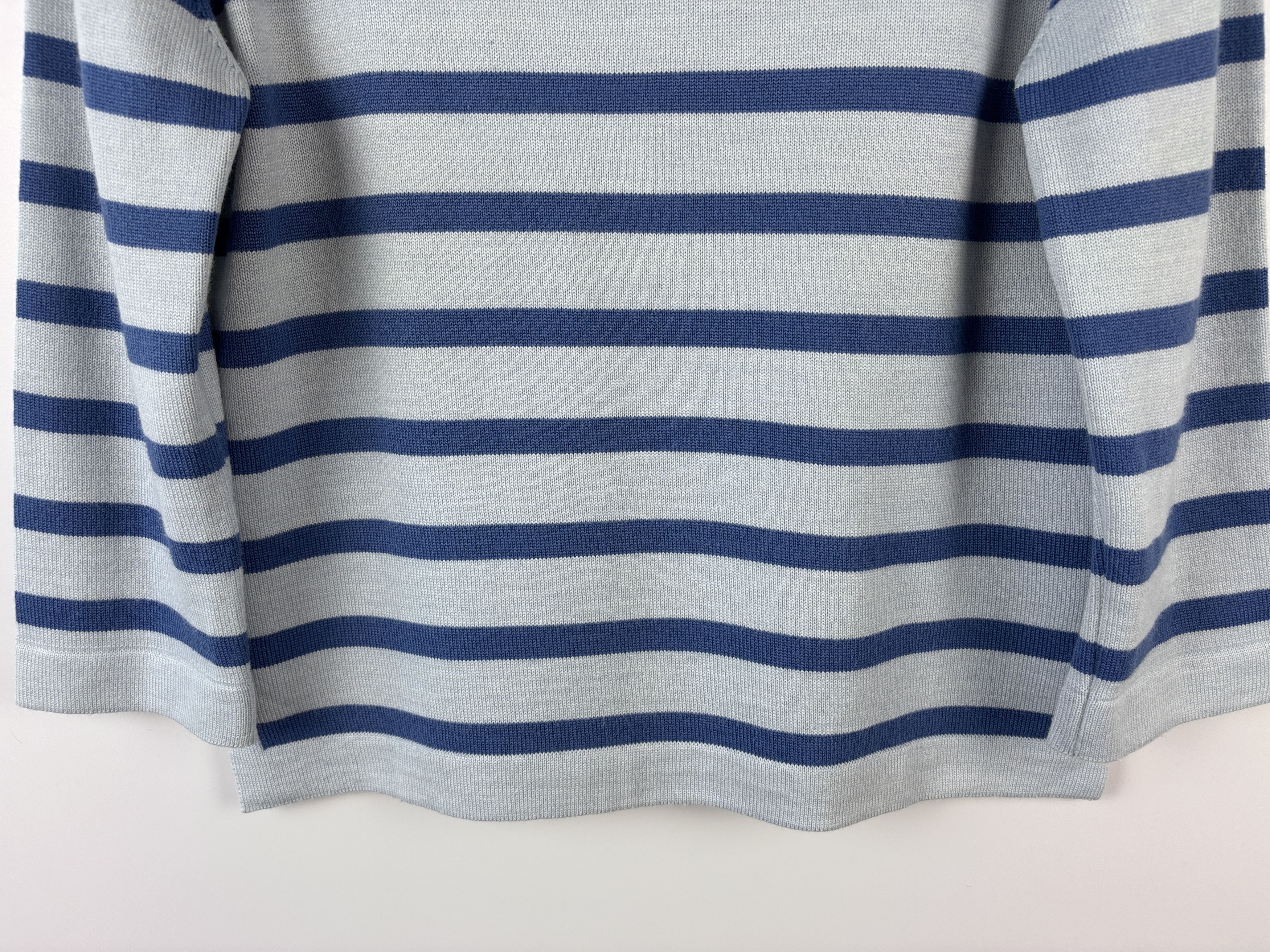 Saint James × Vintage Saint James Striped 3/4 Sleeve Sweater Wool Jumper US 8 (S) Size M / US 6-8 / IT 42-44 - 3 Thumbnail