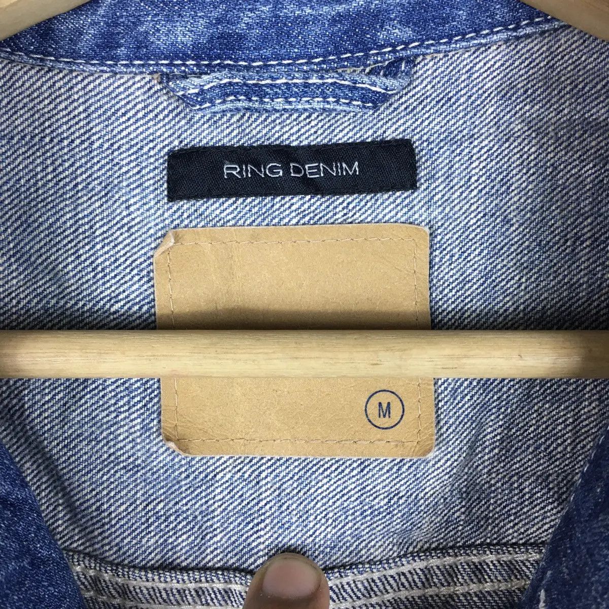 Vintage Vtg RING DENIM Trucker Denim Jeans Jacket Motorcycle Hoodie Size US M / EU 48-50 / 2 - 3 Thumbnail