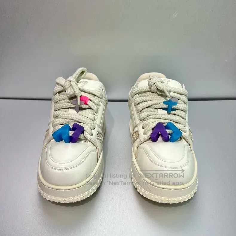 Louis Vuitton Louis Vuitton Trainer White Fat Ding shoes Size US 6.5 / EU 39-40 - 2 Thumbnail